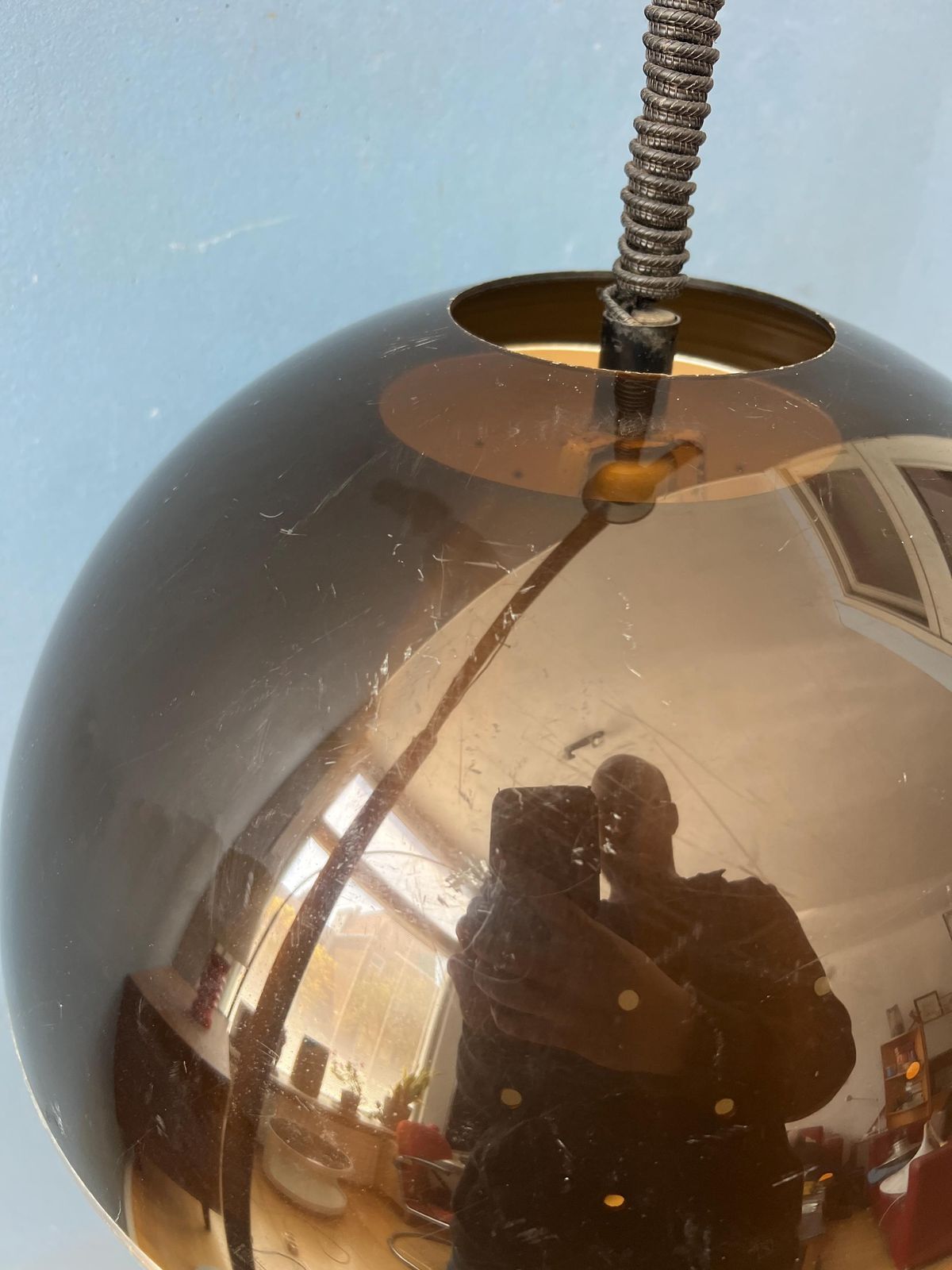 photo furniture Mid Century Lakro Space Age Dome Hanglamp