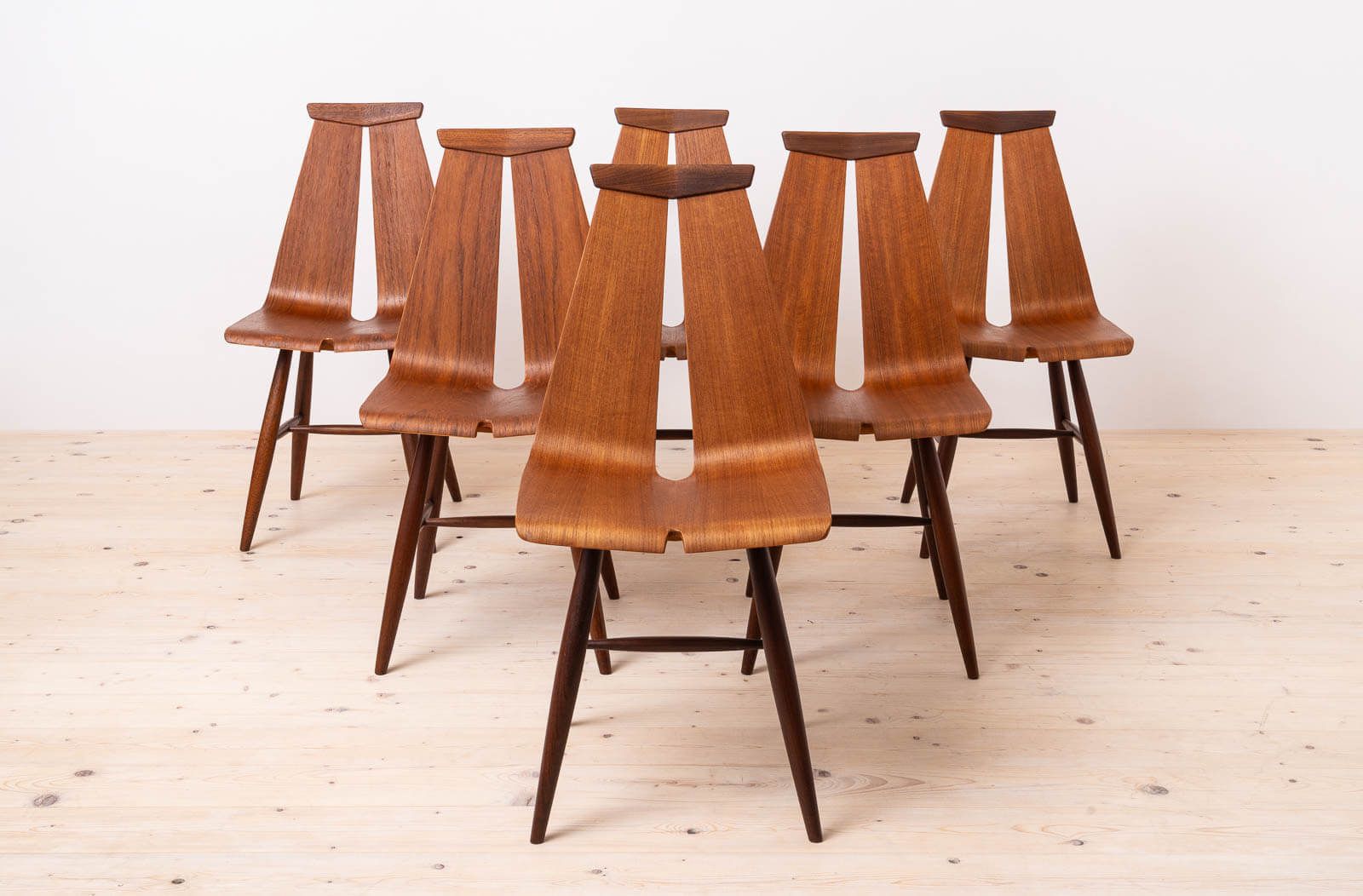 Set Of 6 Chairs By Risto Halme For Isku, Finland, 1960s