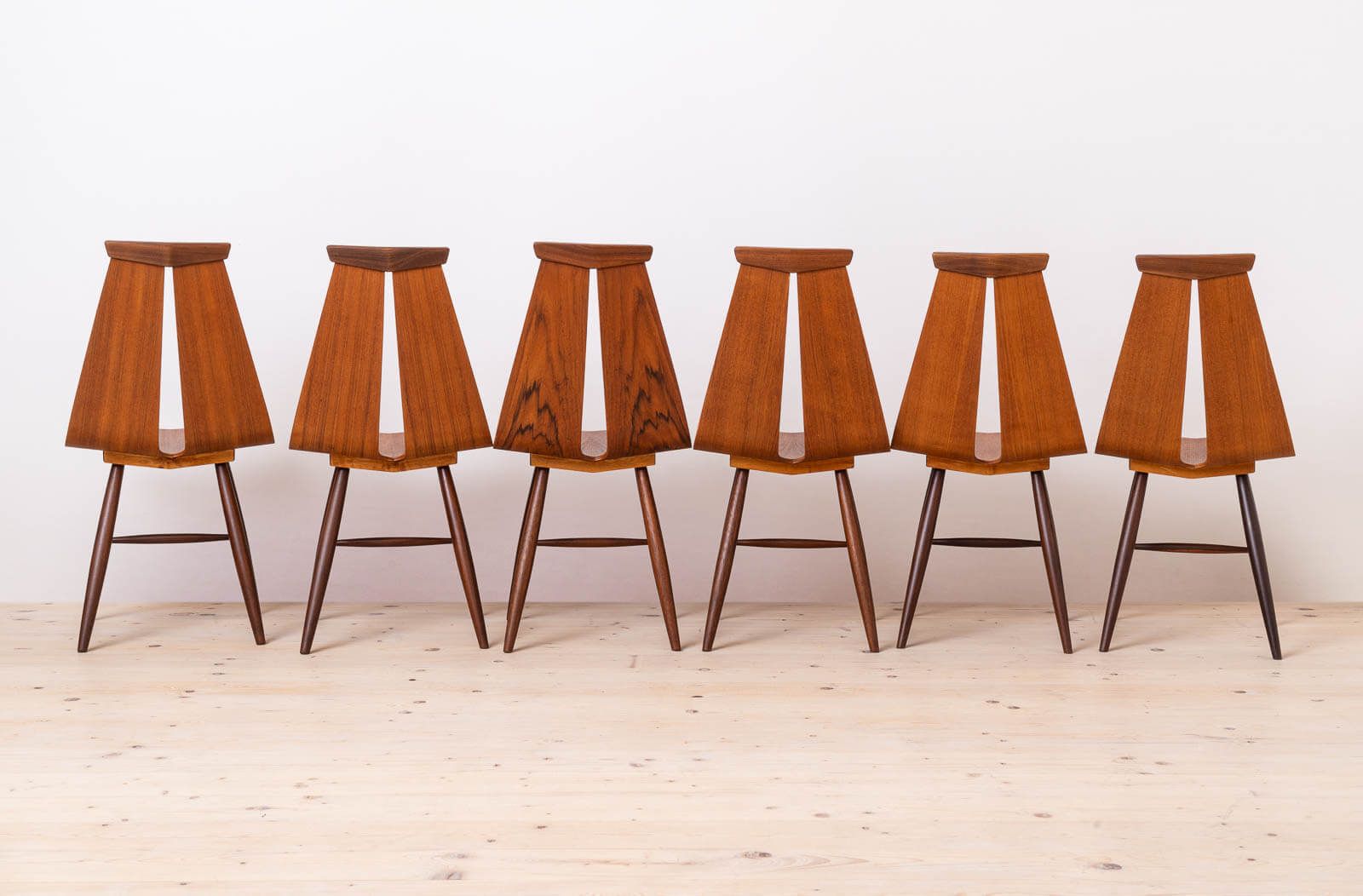 Set Of 6 Chairs By Risto Halme For Isku, Finland, 1960s photo for sale