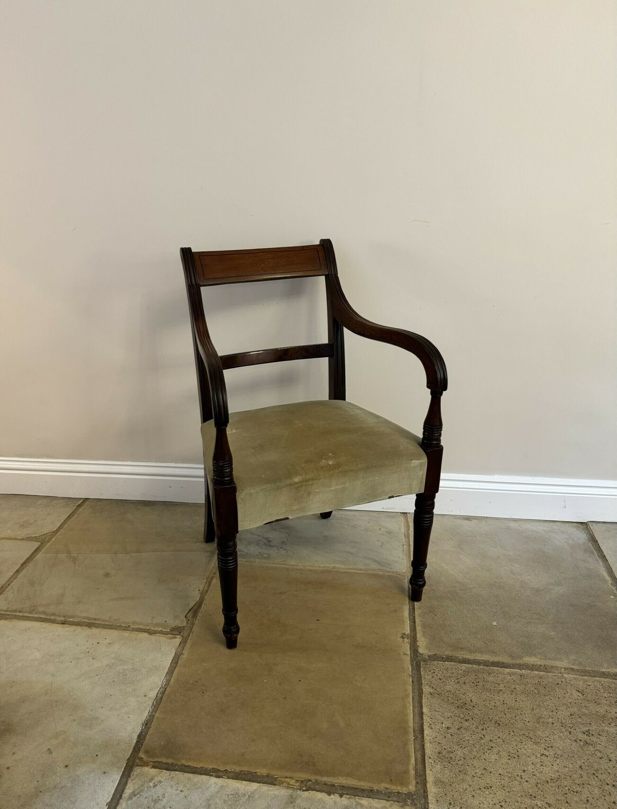 Set Of Six Antique Regency Quality Mahogany Dining Chairs photo for sale