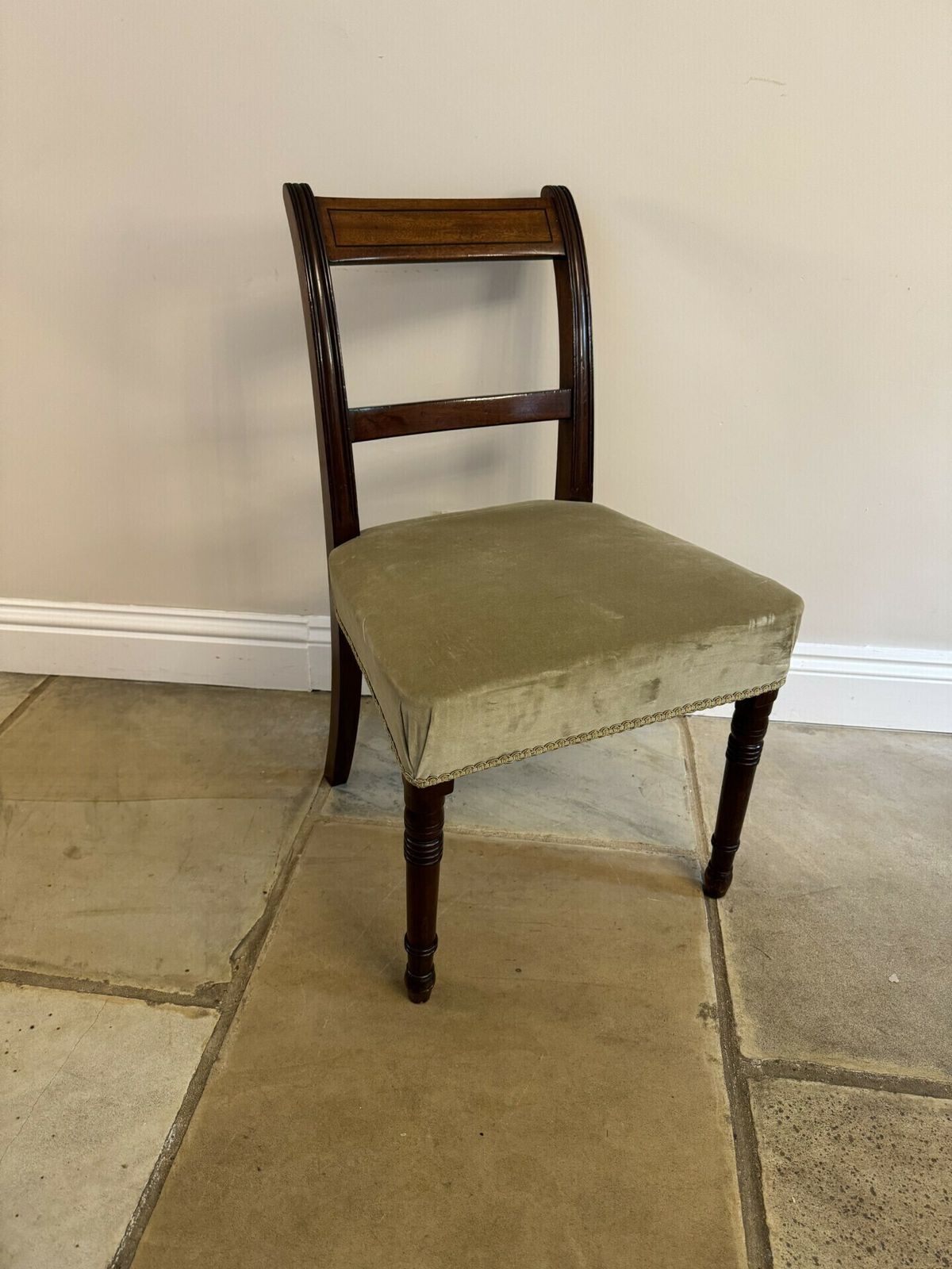 Set Of Six Antique Regency Quality Mahogany Dining Chairs photo Furniture