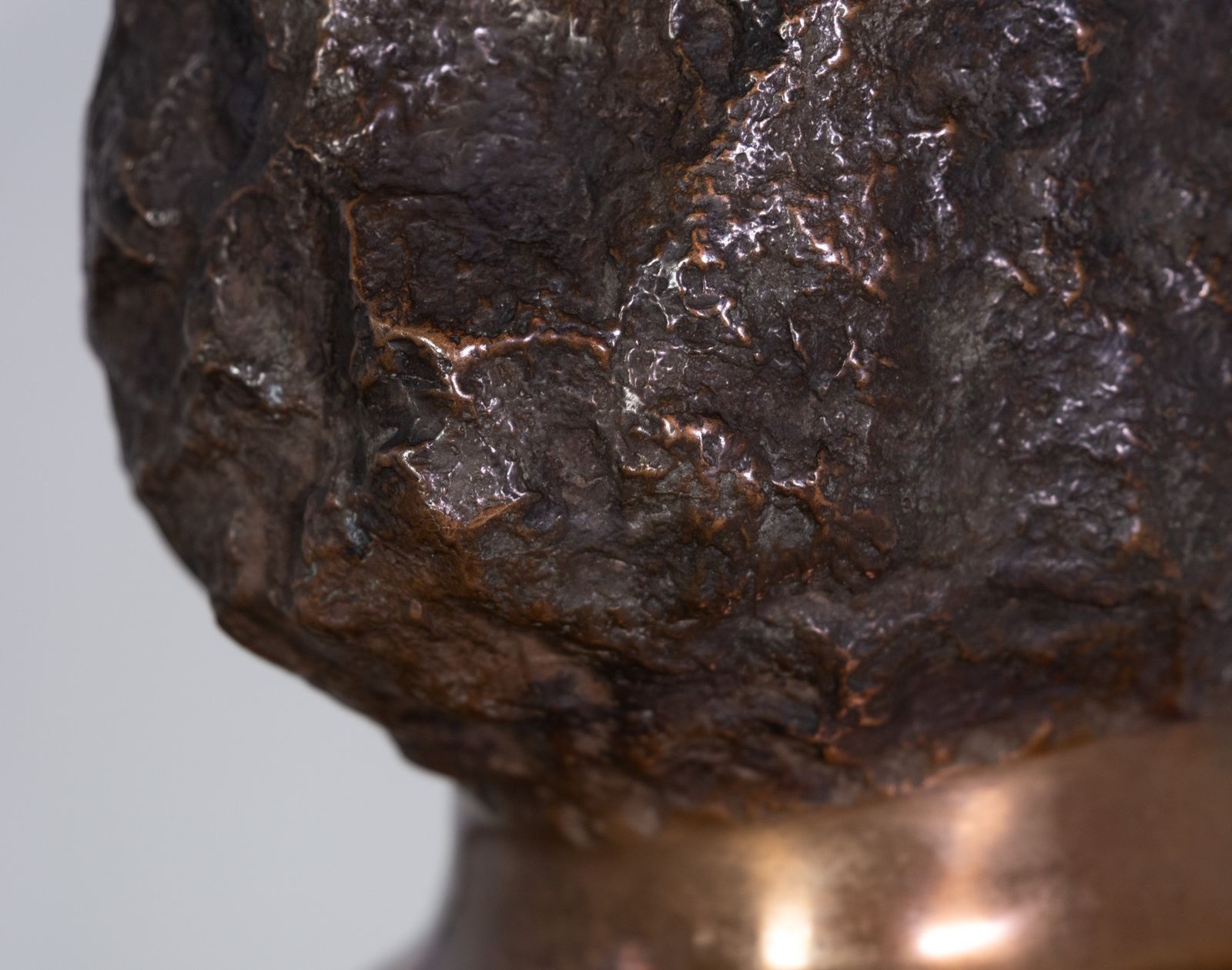 Bronze Abstract Head By Wolf Bröll  1993 photo for sale
