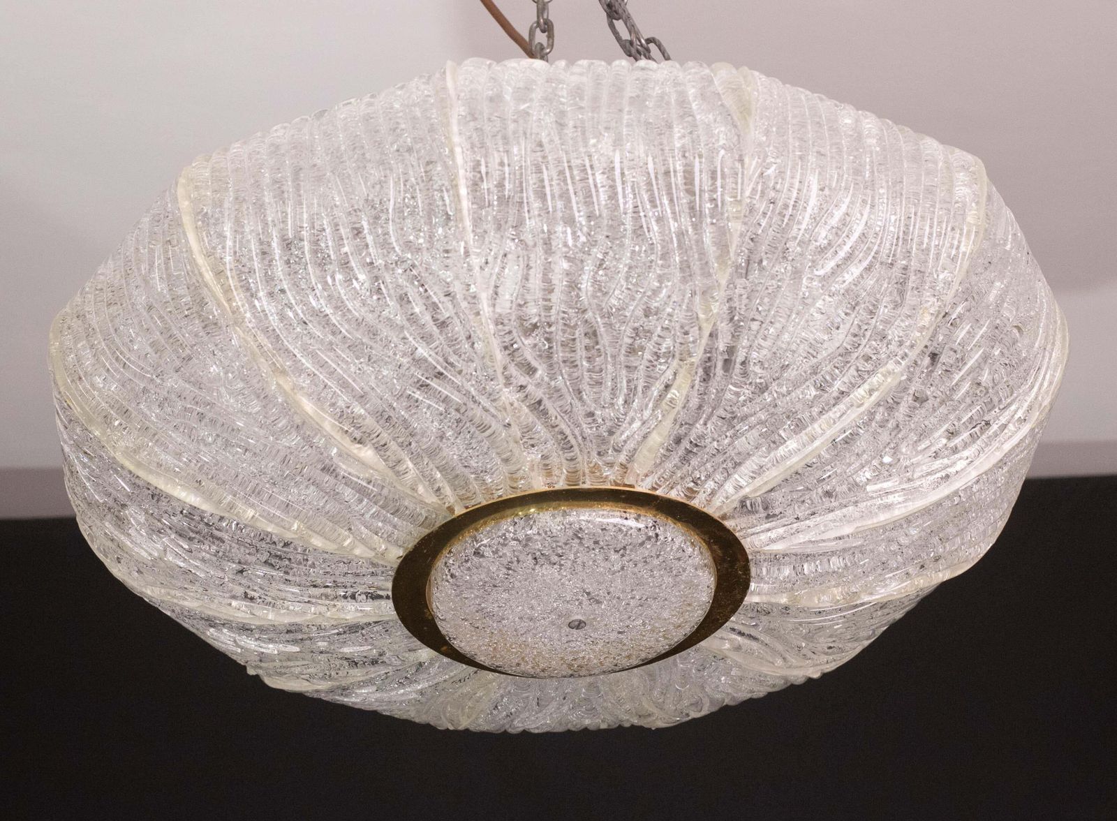 Luxurious Murano Glass Ceiling Lamp Model Royal By Barovier E Toso, 1970s photo for sale