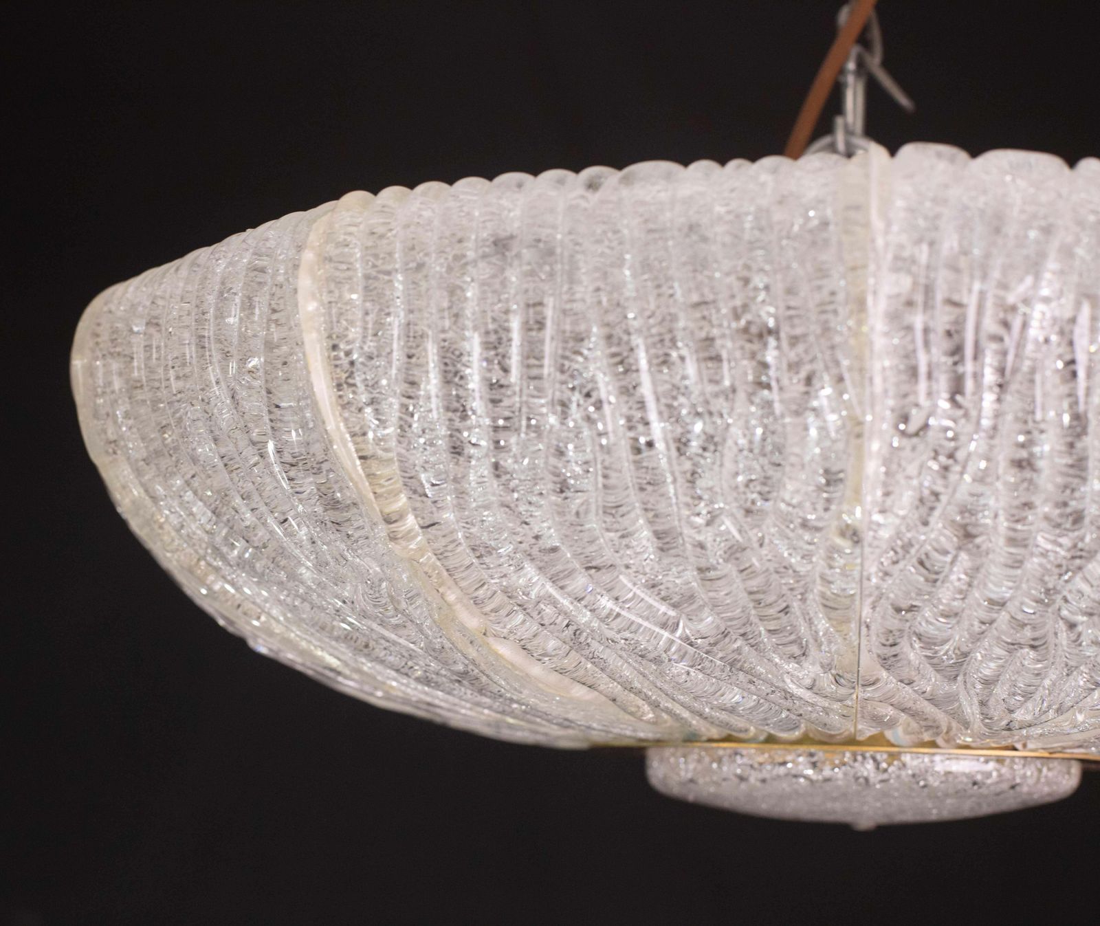 4403.0 Luxurious Murano Glass Ceiling Lamp Model Royal By Barovier E Toso, 1970s photo