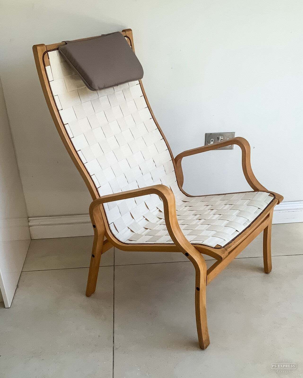 Pair Danish Beech Bentwood 'Albert' Lounge Chairs Finn østergard Kvist Mobler photo vinterior