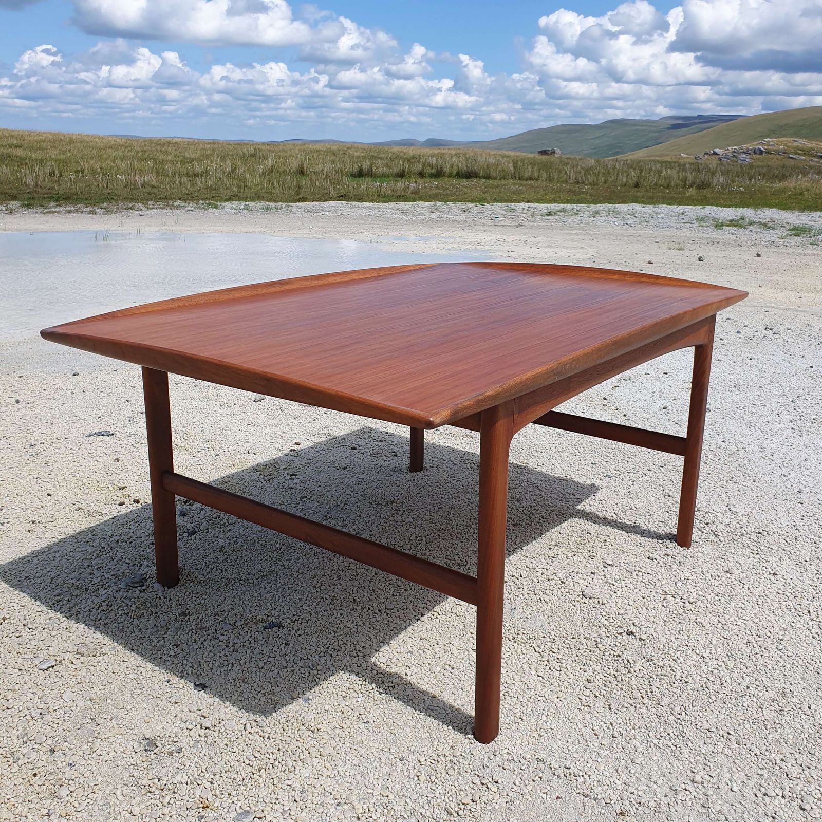 A Mid Century Teak "Frisco" Coffee Table Designed By Folke Ohlsson For Tingstroms, Sweden