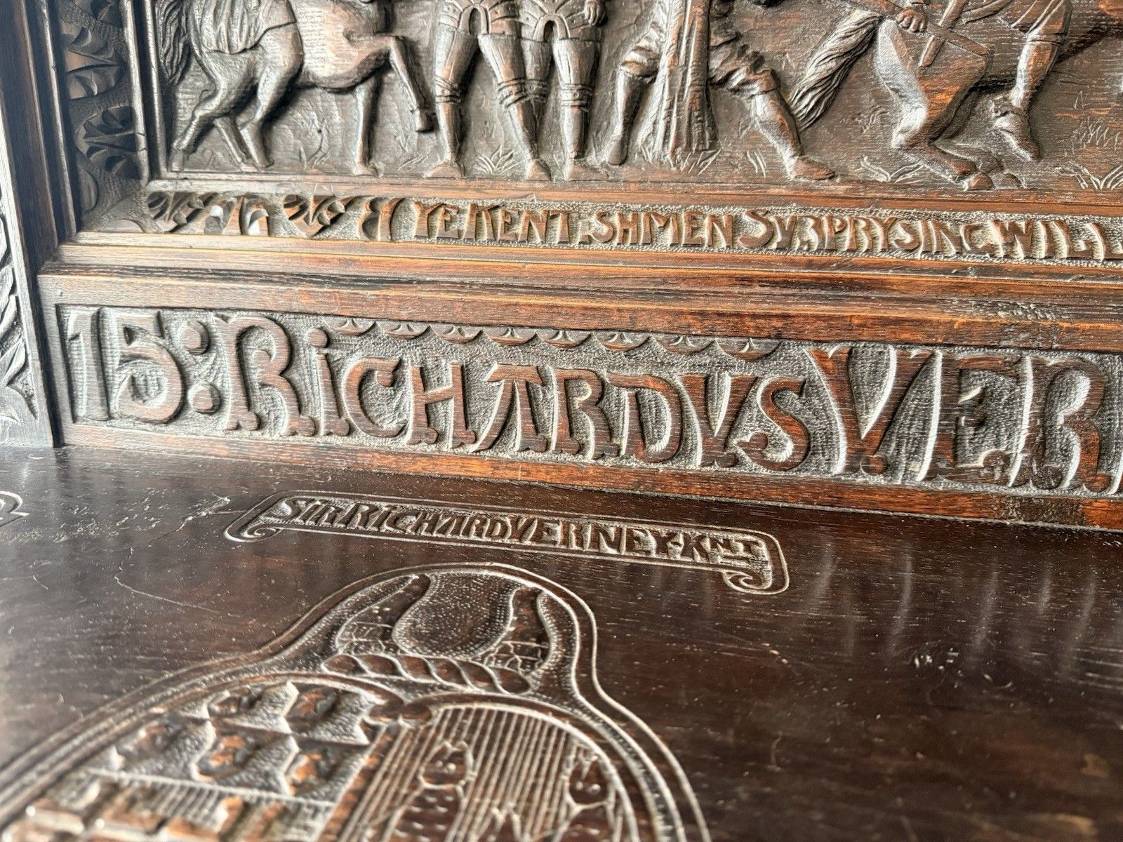 photo furniture Important Antiquarin  Antique Buffet Dresser Sideboard  George Shaw Engrave 1598