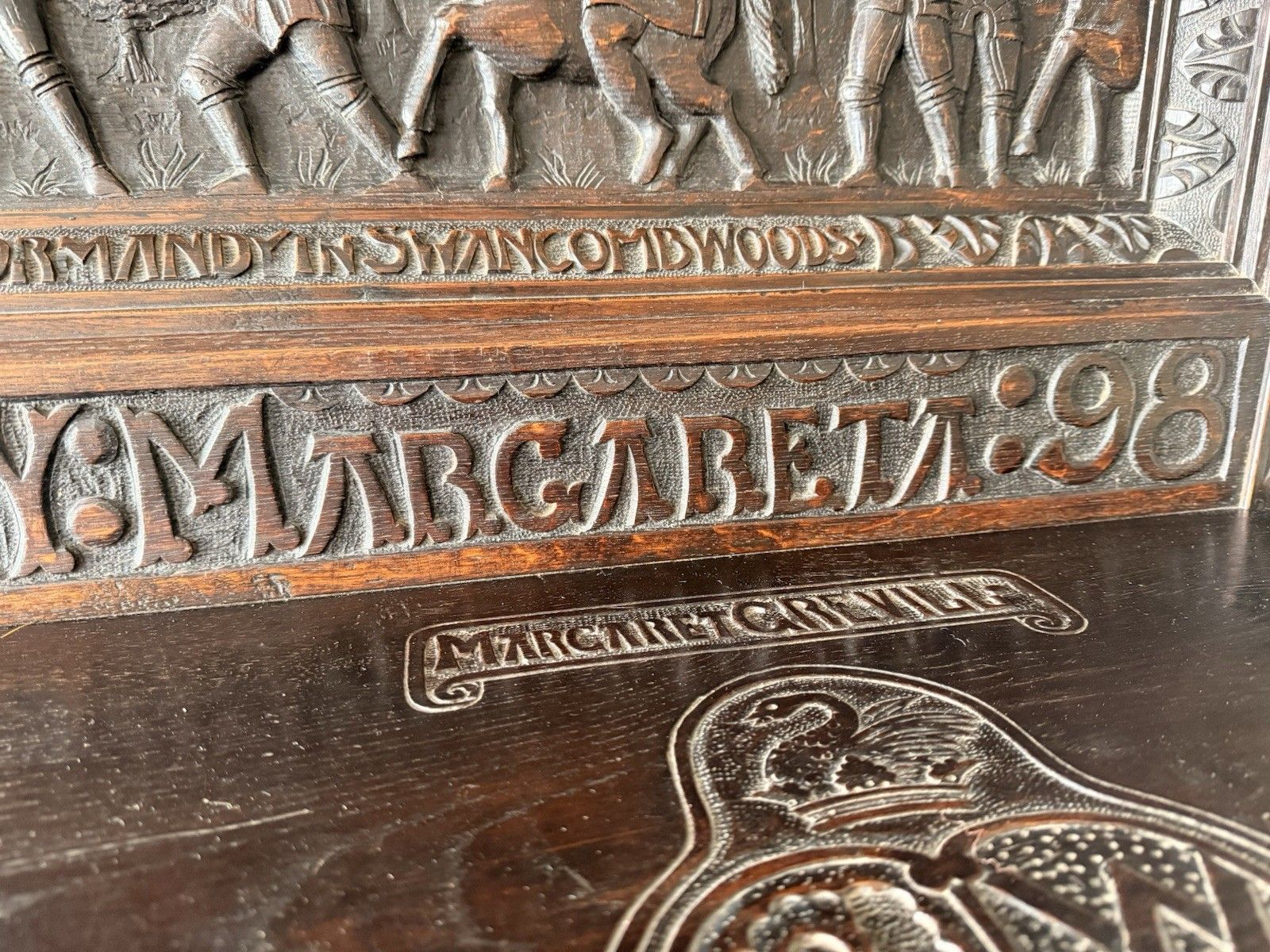 photo for sale Important Antiquarin  Antique Buffet Dresser Sideboard  George Shaw Engrave 1598