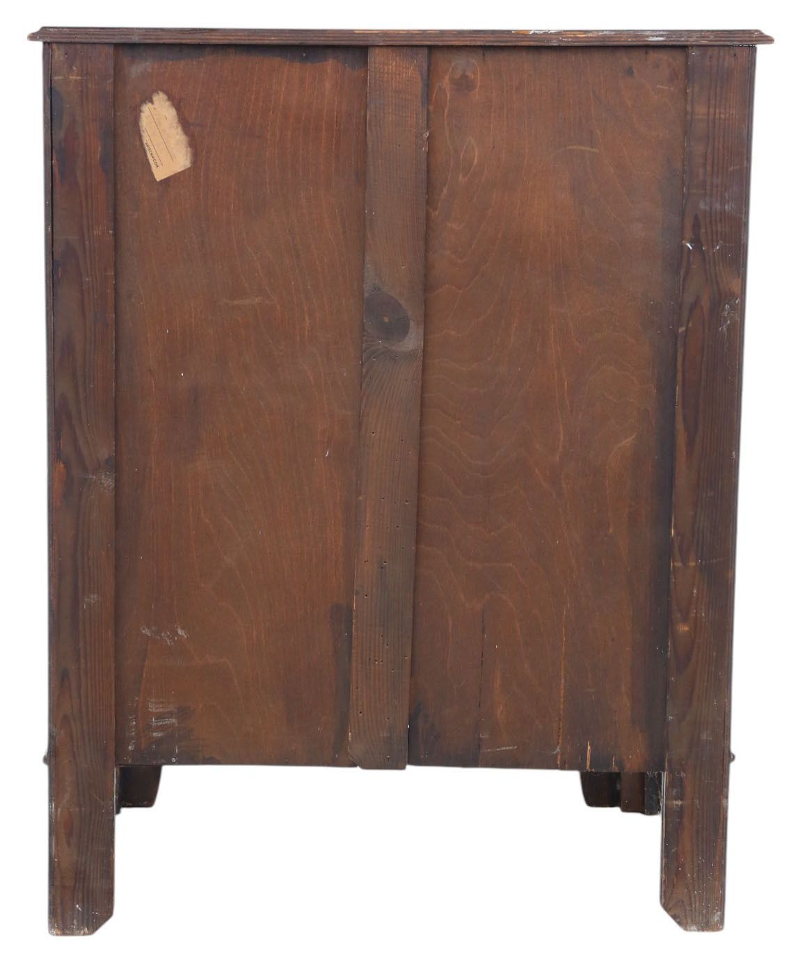 Antique C.1920 Georgian Revival Burr Walnut Serpentine Chest Of Drawers – Fine Quality With Brushing Slide photo vintage