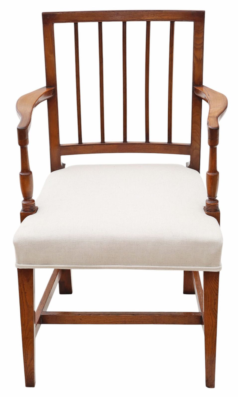 Antique Set Of 6 (5 Plus 1) Early 19th Century Elm Kitchen & Dining Chairs – High Quality Original photo 2495.0