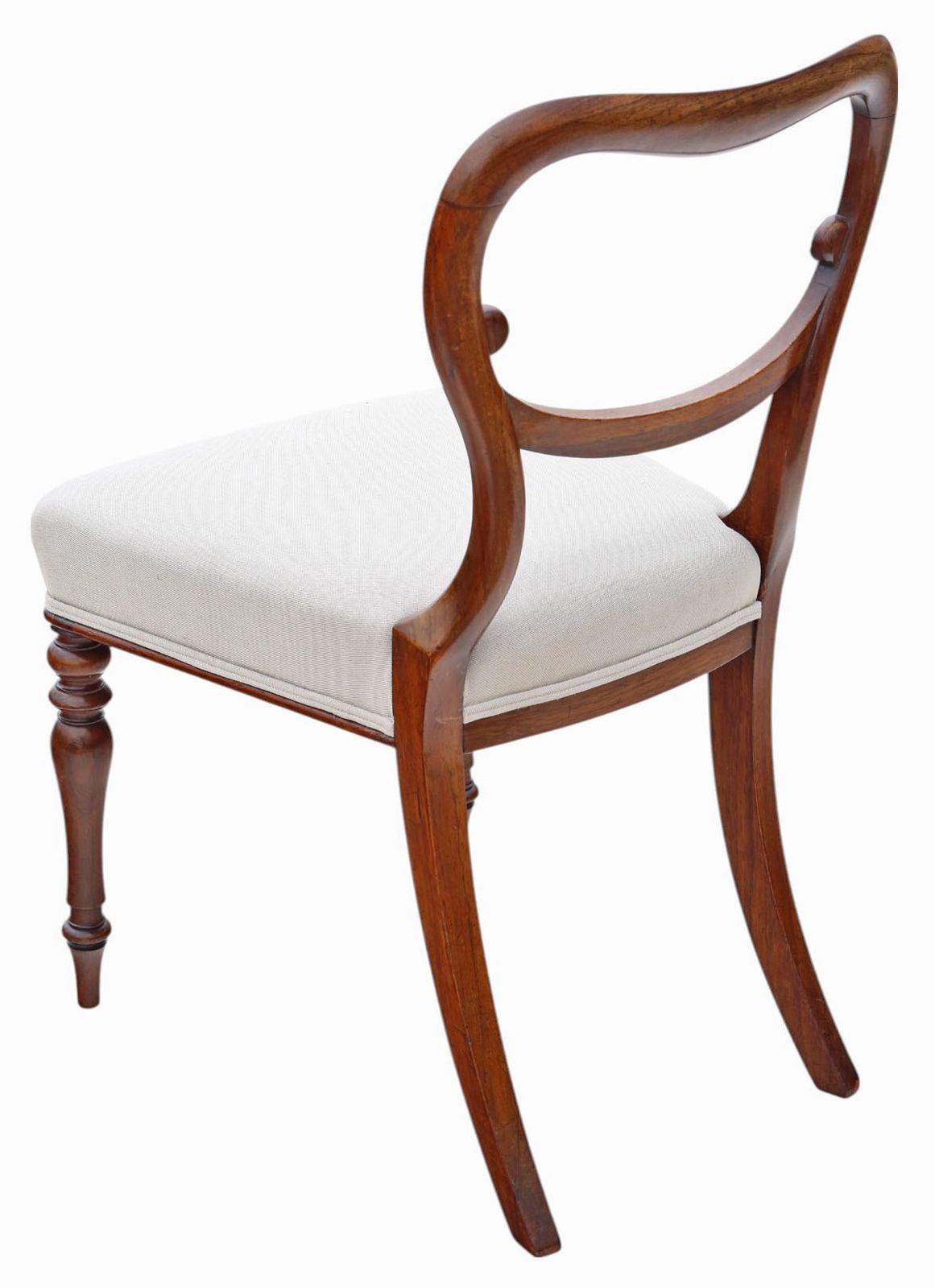 Antique Set Of 6 Victorian Rosewood Balloon Back Dining Chairs – Mid 19th Century, High Quality Originals photo 2495.0