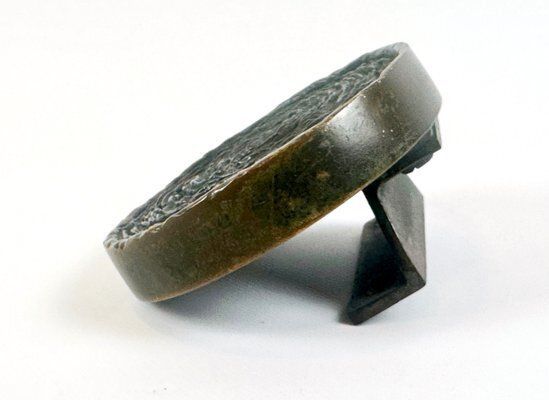 Brutalist Bronze Push And Pull Alpana Door Handle, 1970s photo vinterior