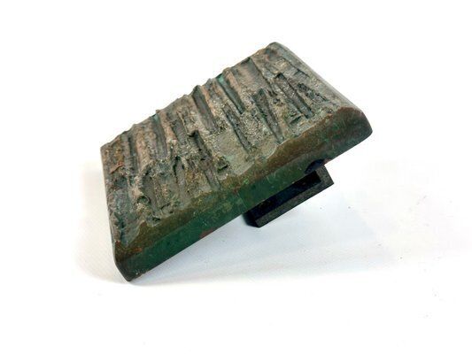Brutalist Bronze Push And Pull Alpana Door Handle, 1970s photo for sale
