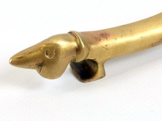 Mid Century Modern Dachshund Letter Opener By Walter Bosse For Hertha Baller Workshops, 1960s photo vinterior