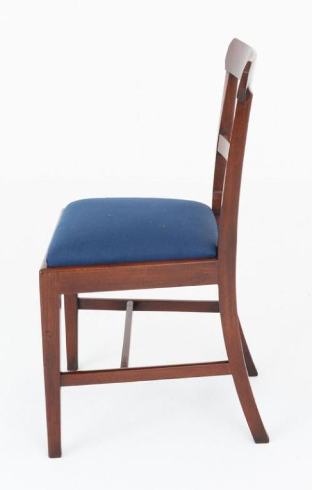 Set Georgian Dining Chairs 6 Mahogany Diners Period Antique photo furniture