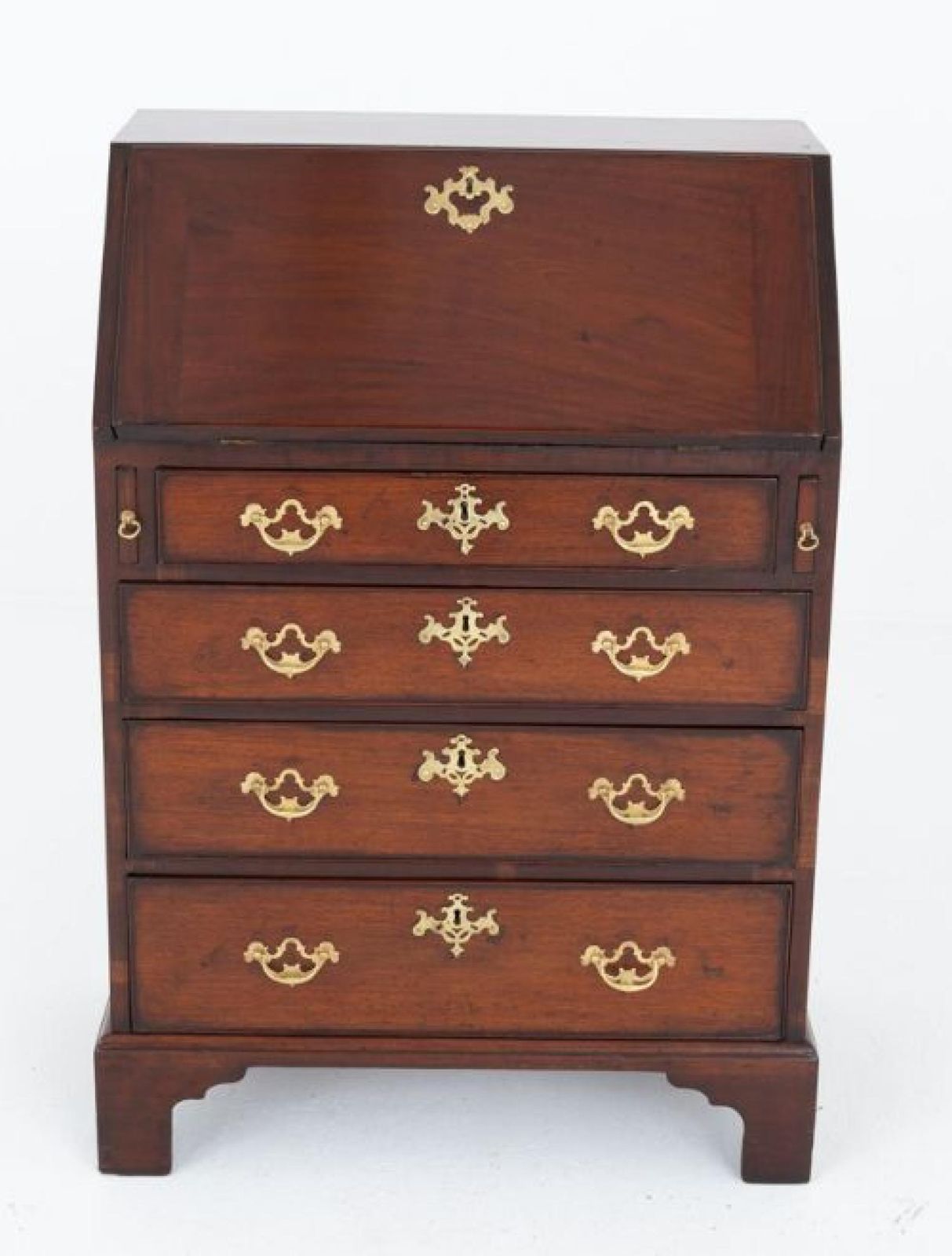 Georgian Bureau Desk Mahogany Period Antique