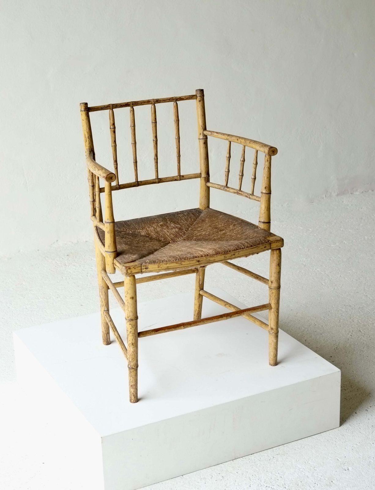photo for sale 19th Century Faux Bamboo Sussex Chair