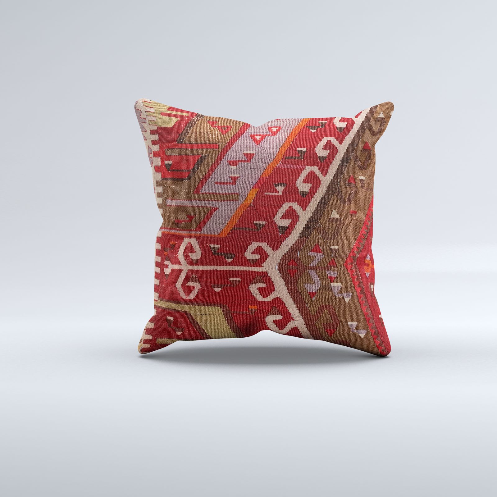 Vintage Turkish Kilim Cushion Cover 72x60 Cm Square Wool Large Pillowcase 66538