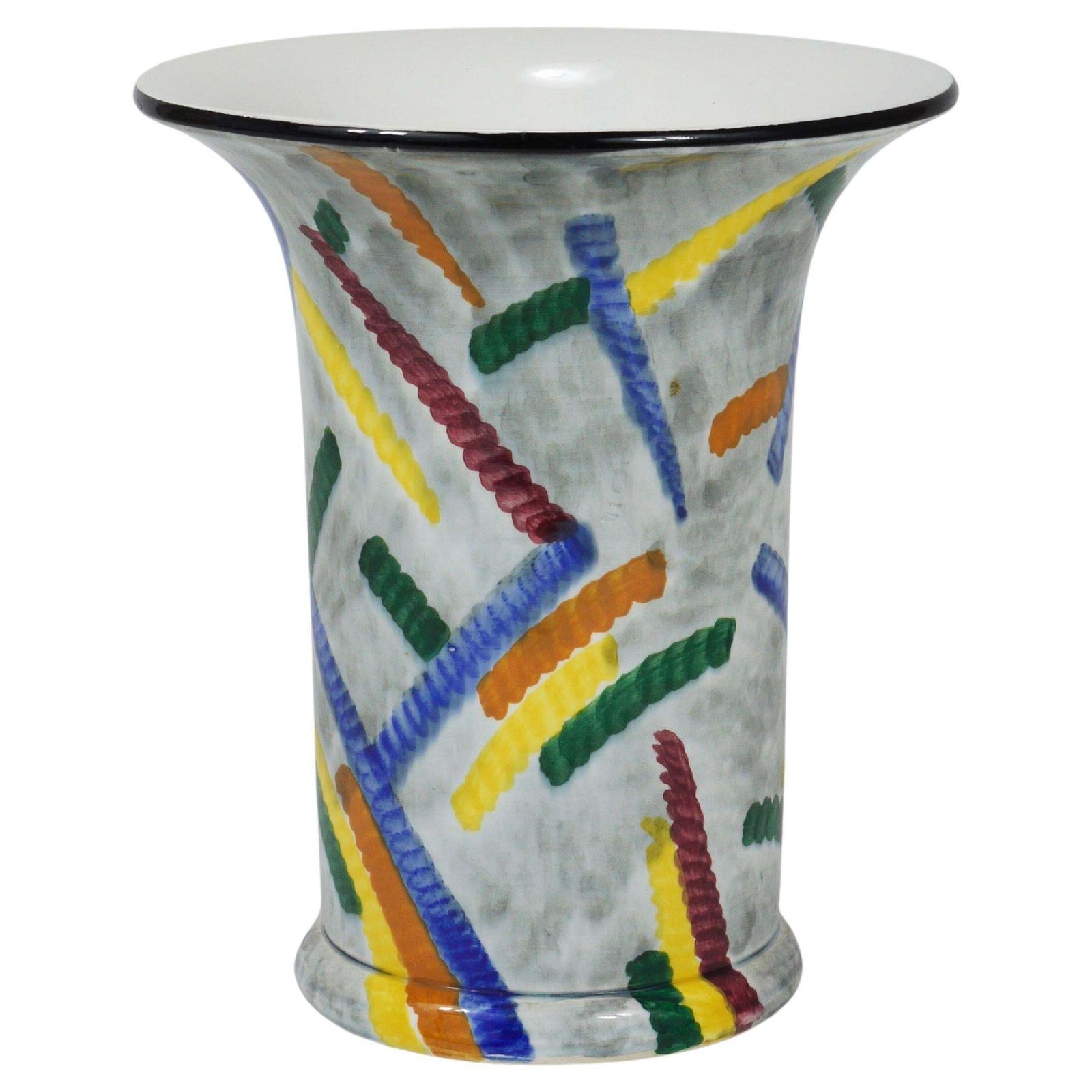 Eva Zeisel Art Deco Bauhaus Pottery Vase, Smf Schramberg, Germany 1920s