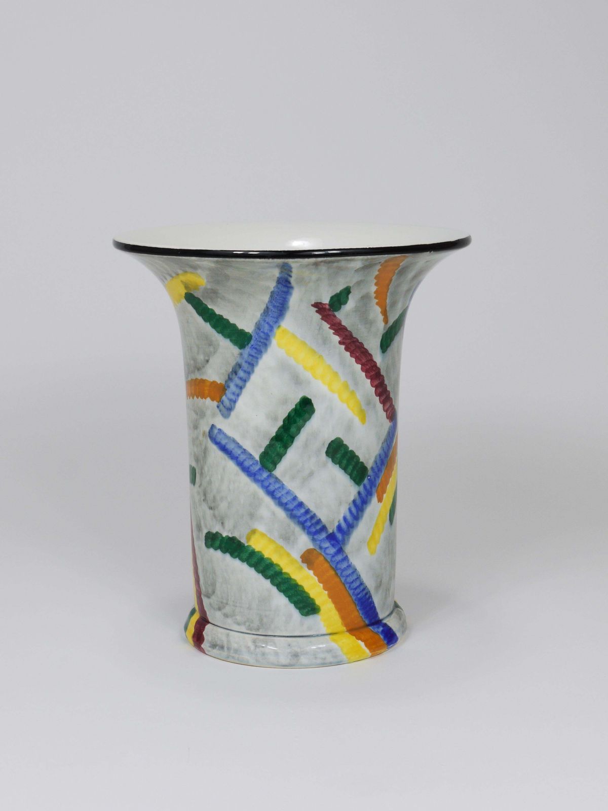 Eva Zeisel Art Deco Bauhaus Pottery Vase, Smf Schramberg, Germany 1920s photo furniture