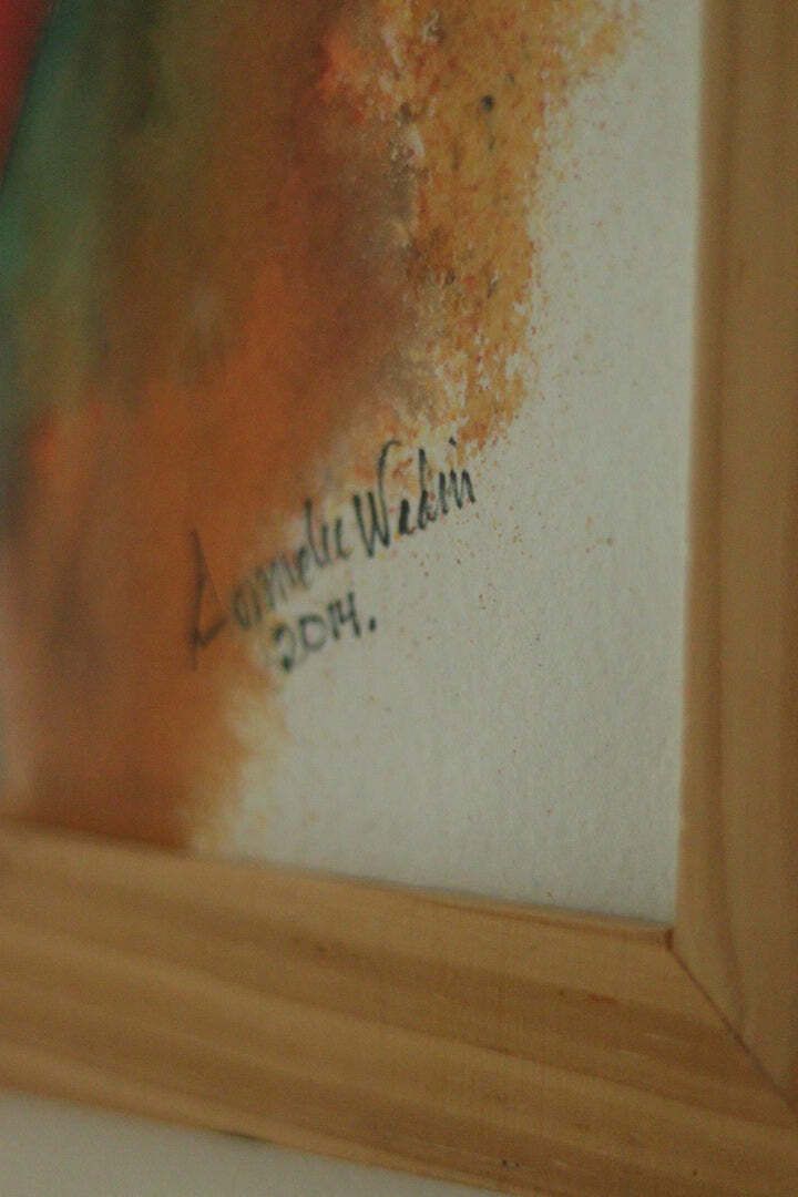 Original Swedish Watercolour "Nude" By Lomelu Wedin, 2014 | Contemporary & Framed – 24 × 34 Cm | 9.4 × 13.4 In | Paper photo vinterior