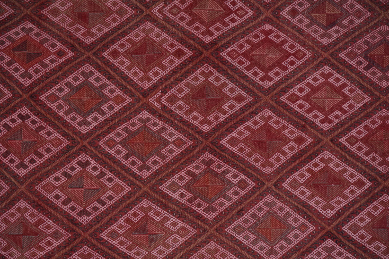 Turkish Jajim Kilim Wool Rug With Geometric Motif 5'1'' X 8'1'' photo 486.0