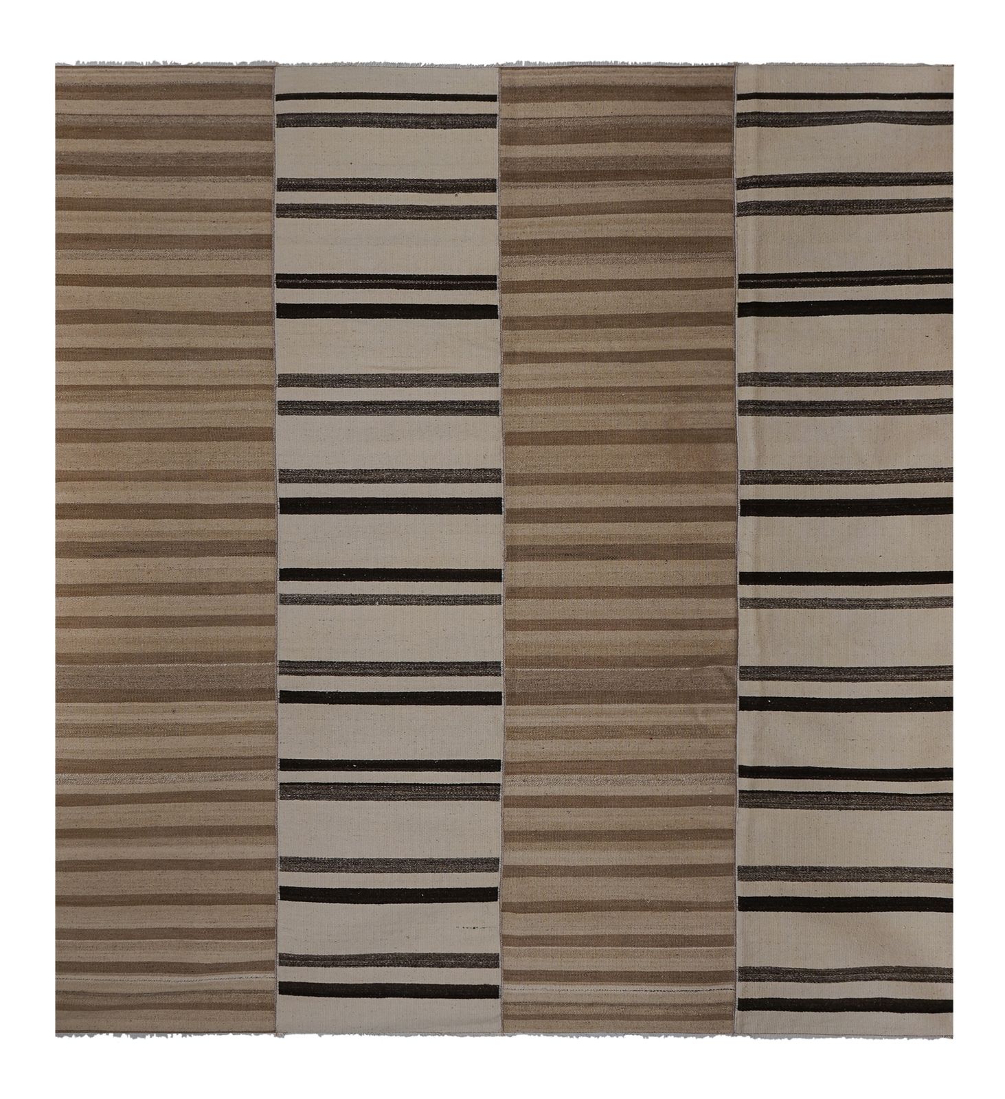 Mid 20th Century Handmade Turkish Flatweave Kilim Gallery Rug 9'2'' X 10'2''