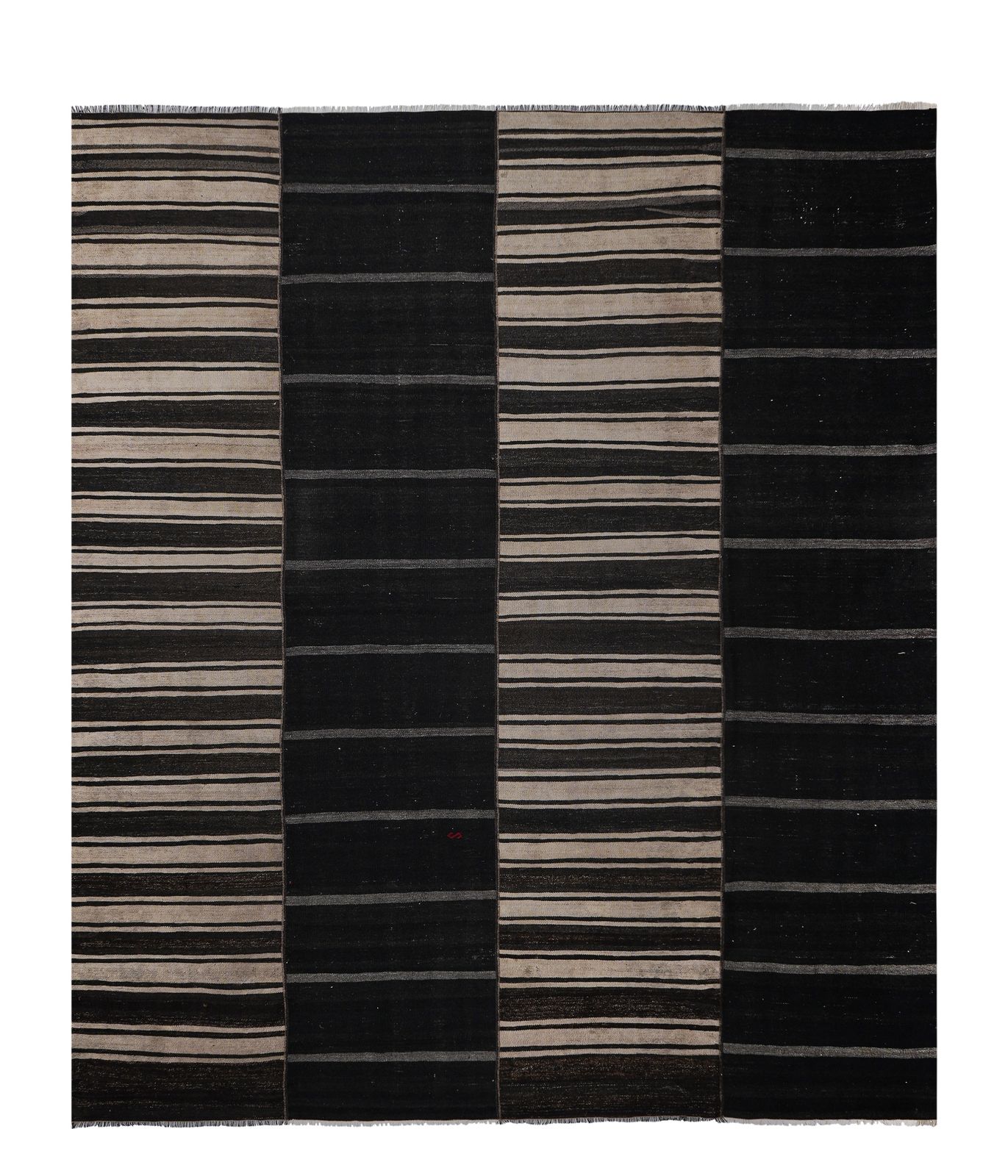 1960s Vintage Wool Oversize Turkish Kilim Rug 9'6'' X11'8''