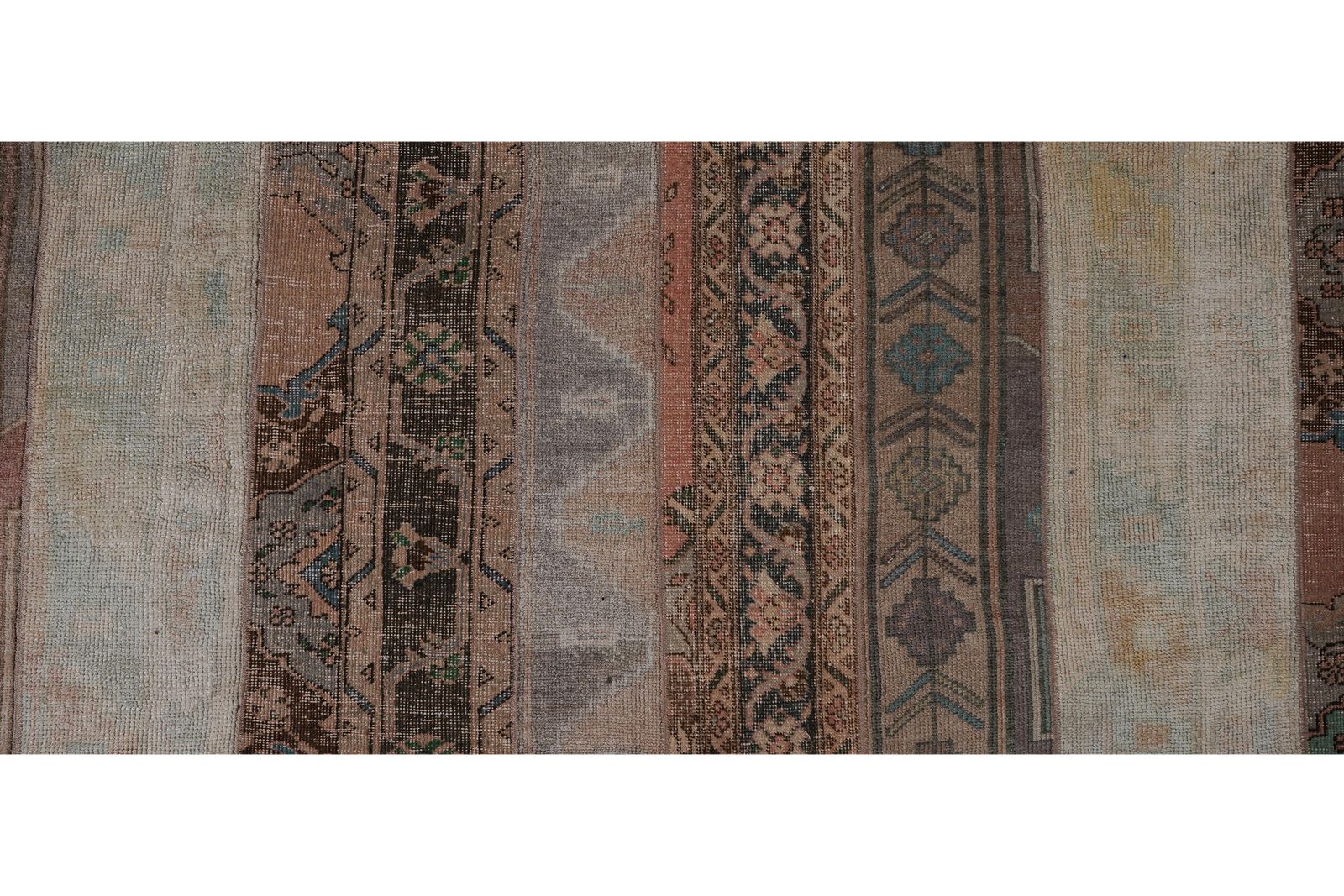 1960s Turkish Oushak Extra Long Runner With Mid Century Modern Style 2'5'' X 63'1'' photo buy