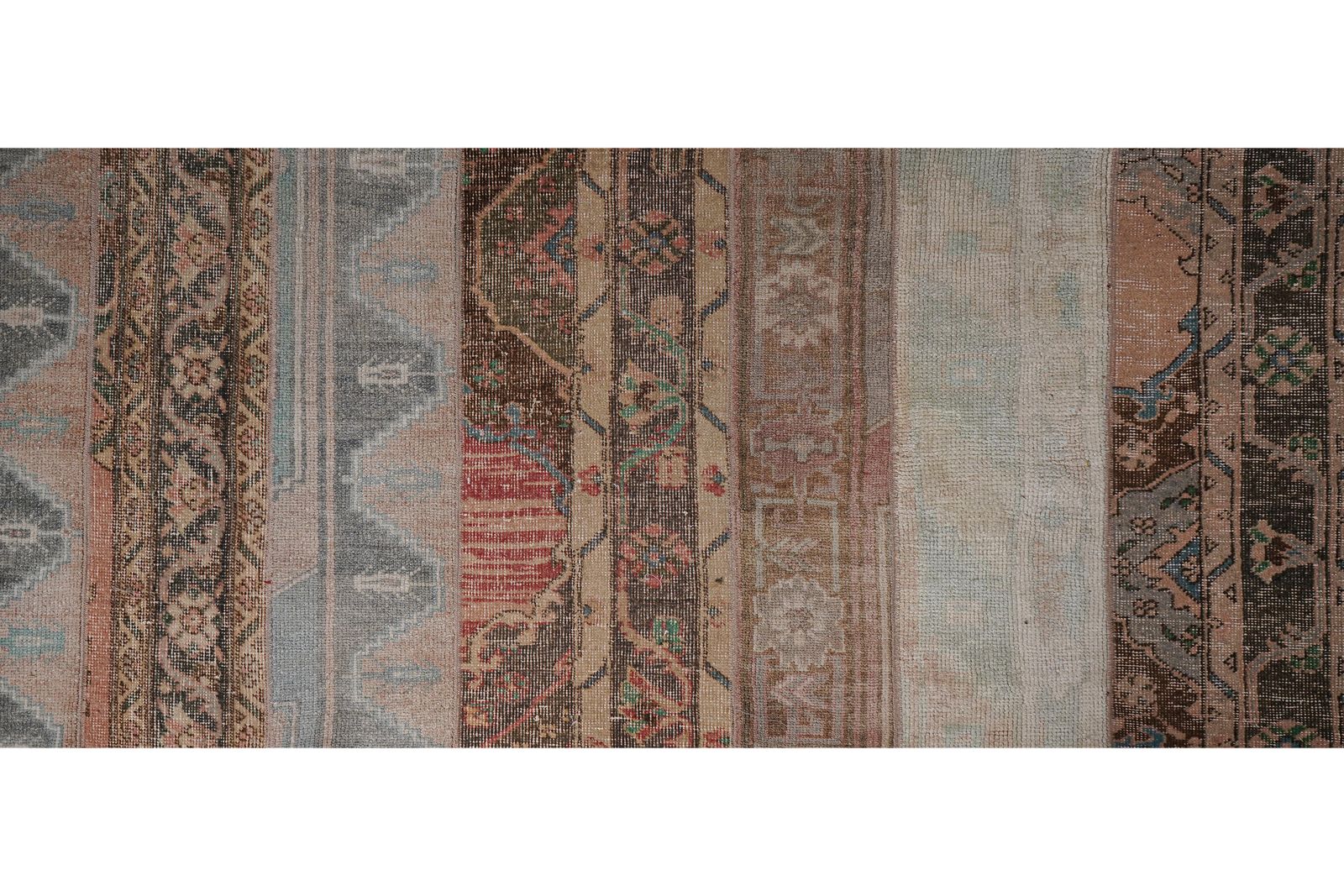 photo furniture 1960s Turkish Oushak Extra Long Runner With Mid Century Modern Style 2'5'' X 63'1''