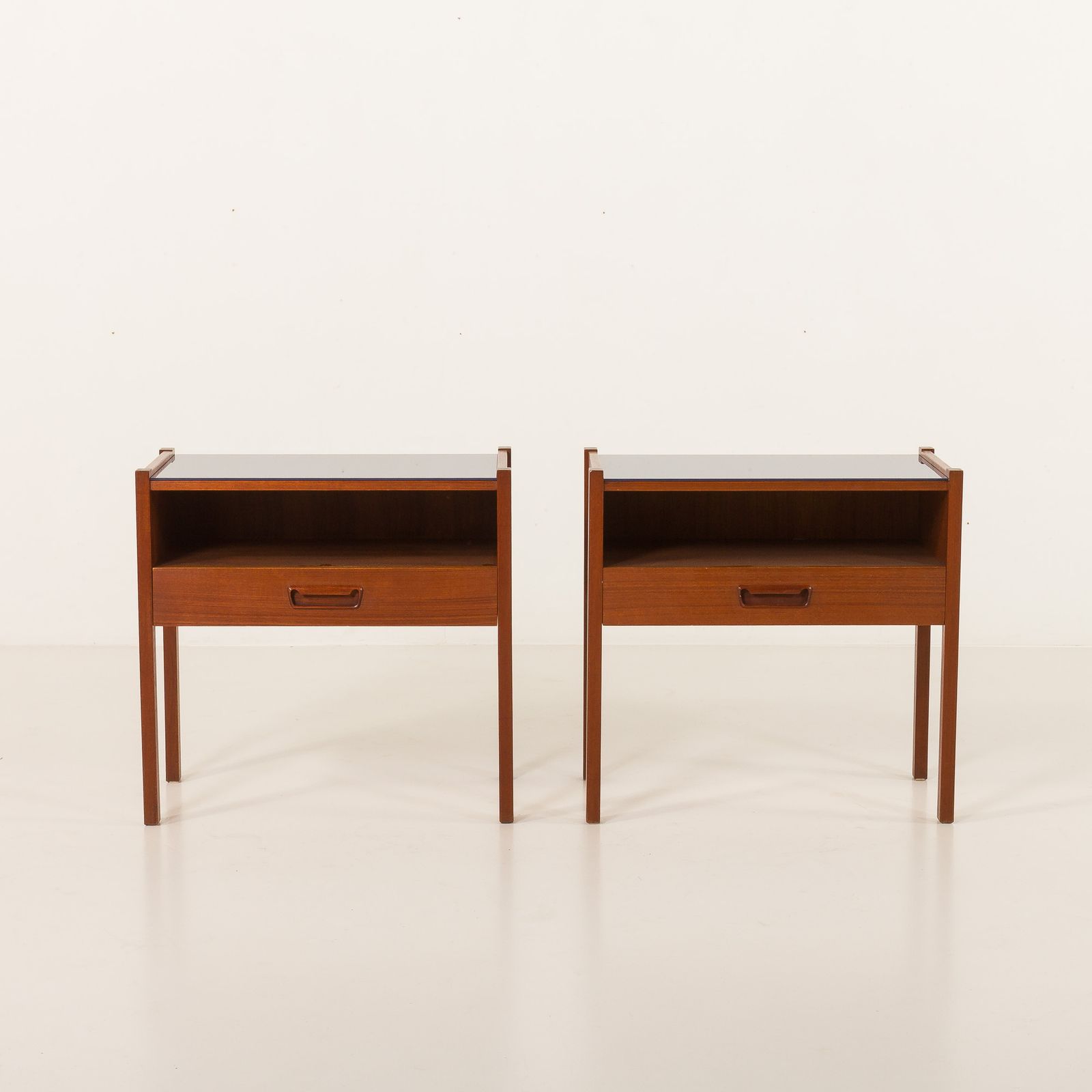 Italian Mid Century Bedside Tables, Vintage Nightstands, 1960s photo for sale