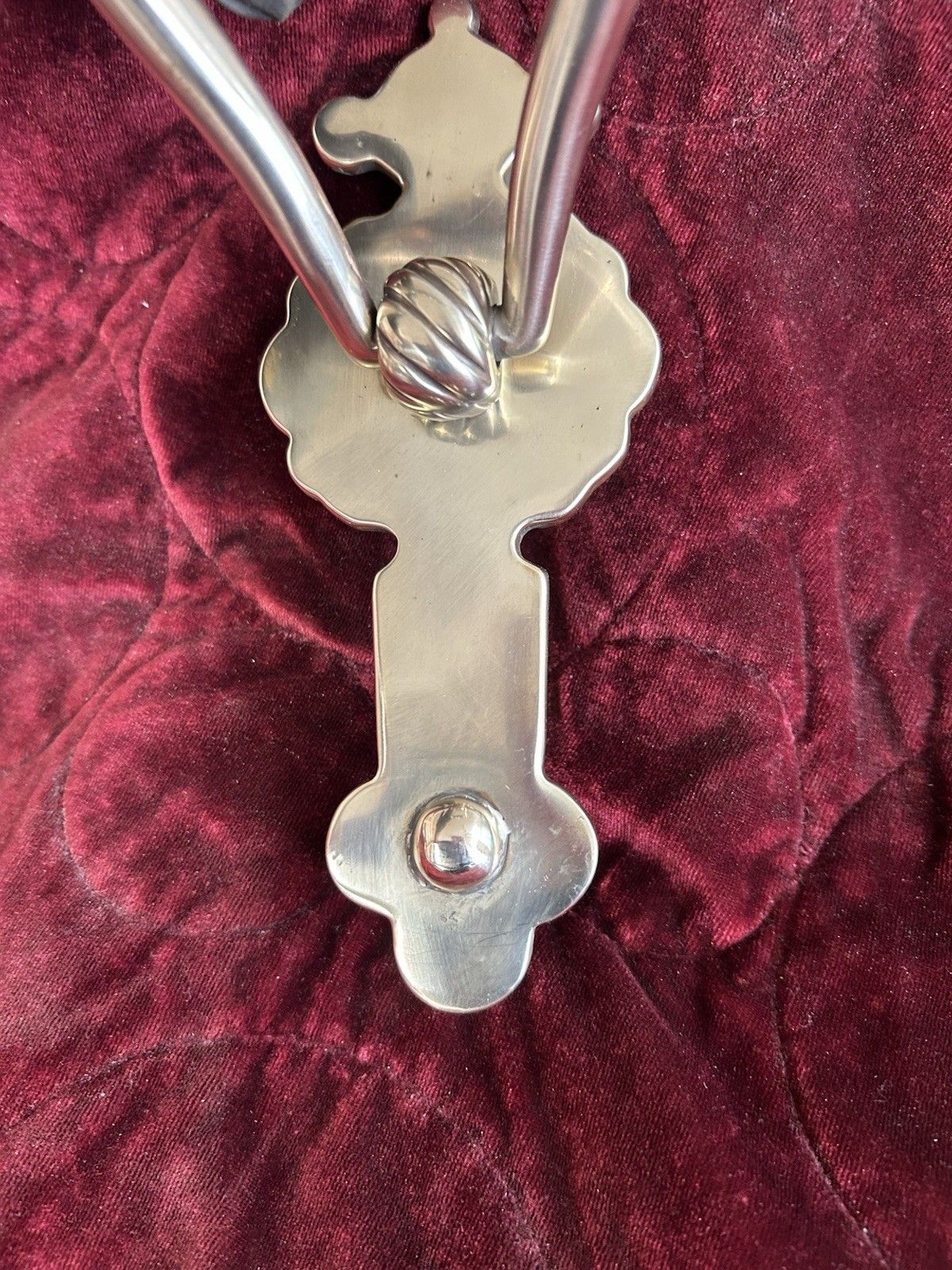 Antique Solid Brass Front Door Knocker Old Reclaimed Period Victorian Handle photo 77.0