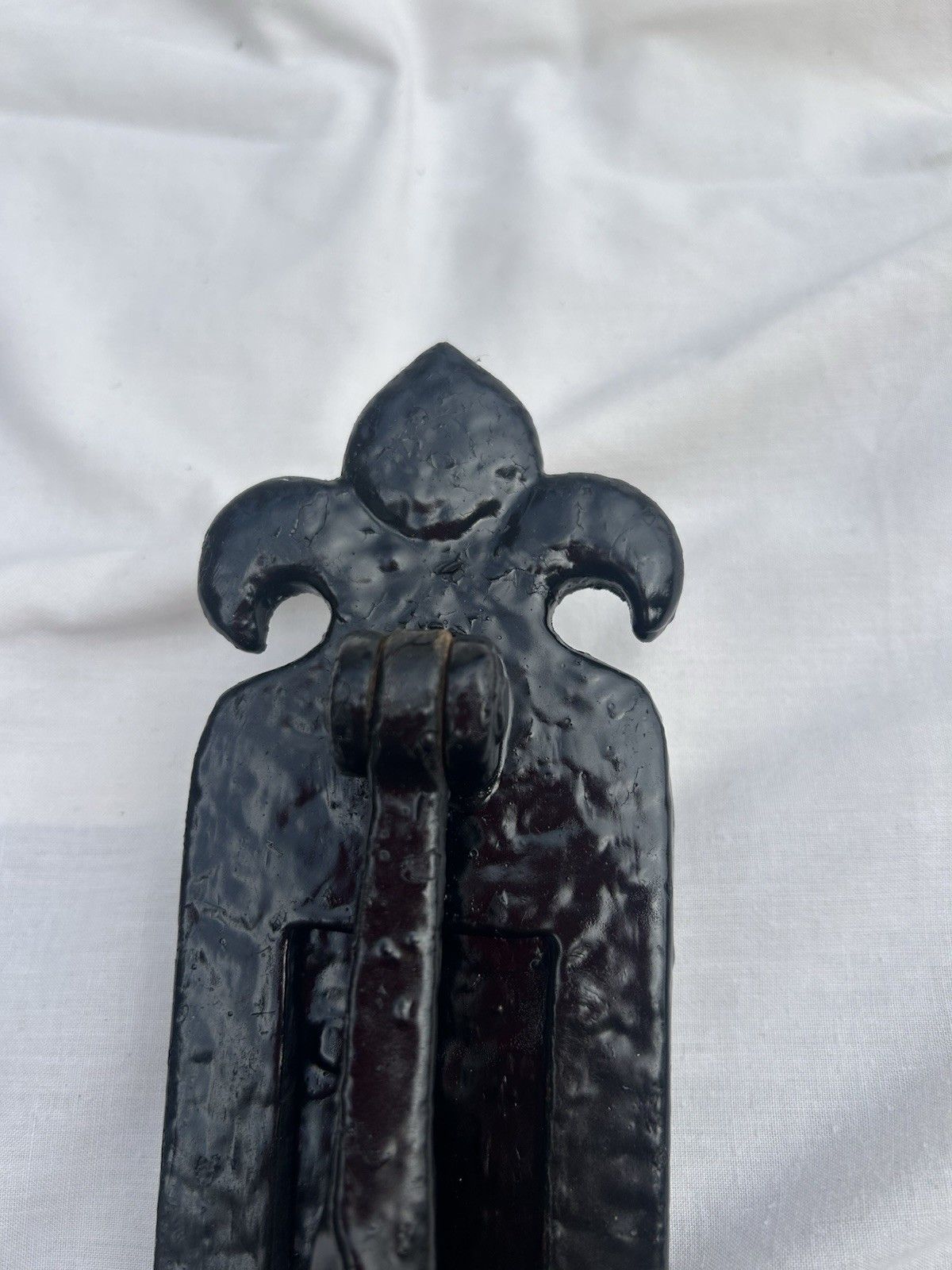 Large Antique Front Door Knocker Letterbox Period Cast Iron Gothic Tudor Metal photo 106.0