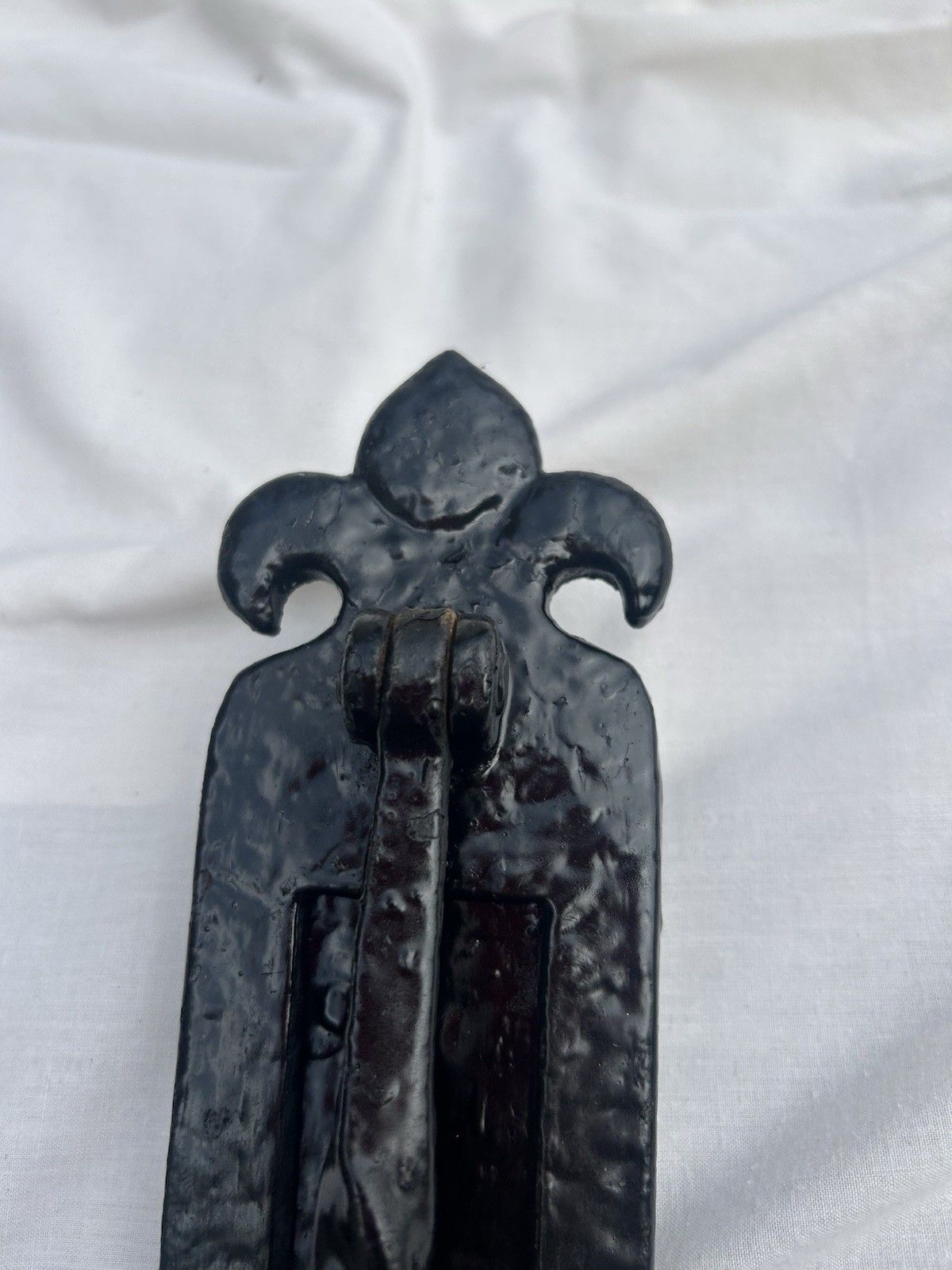 Large Antique Front Door Knocker Letterbox Period Cast Iron Gothic Tudor Metal photo vinterior