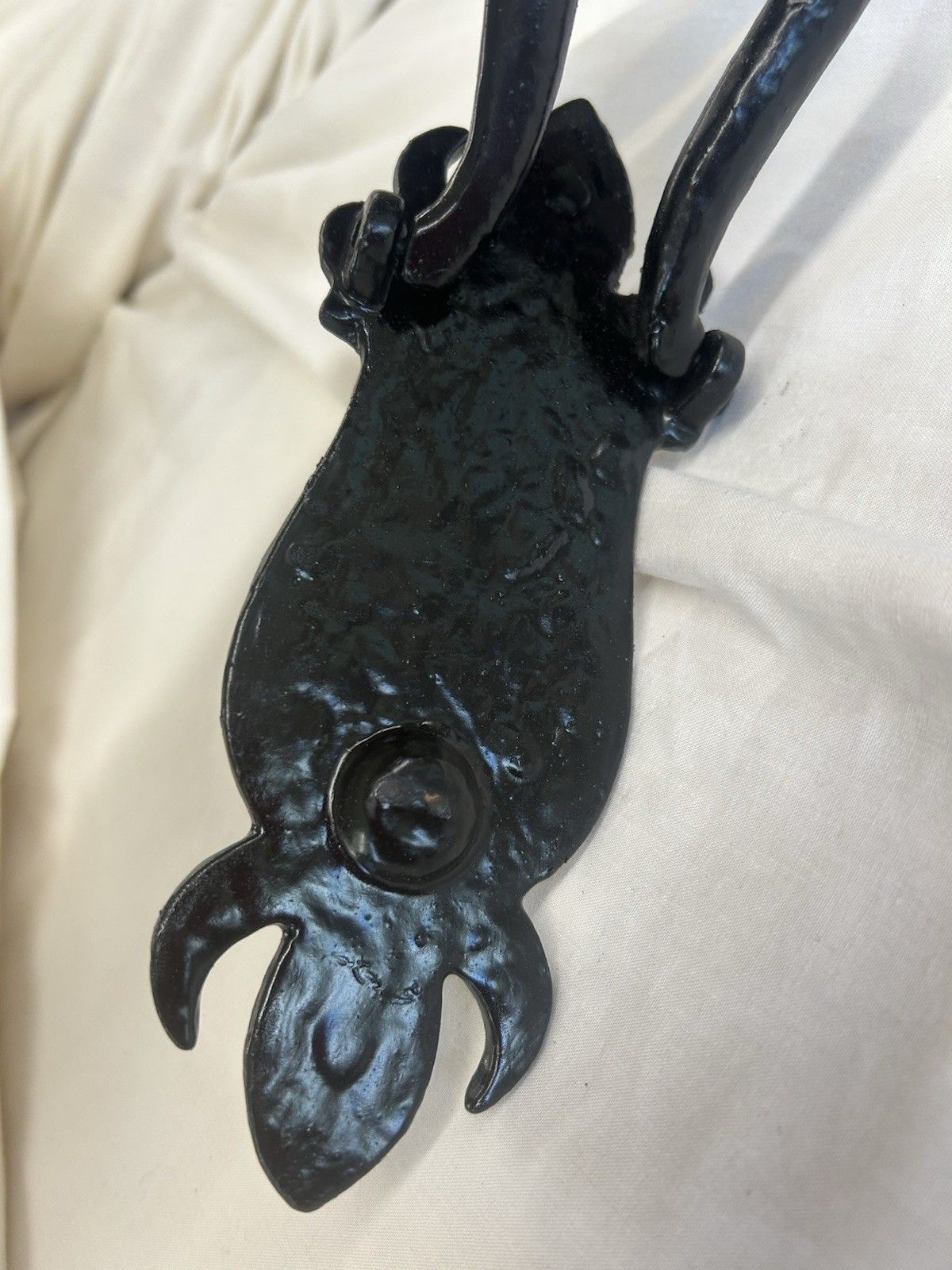 Old  Antique Front Door Knocker Period Cast Iron Gothic Tudor Metal Reclaimed photo Home Fixtures