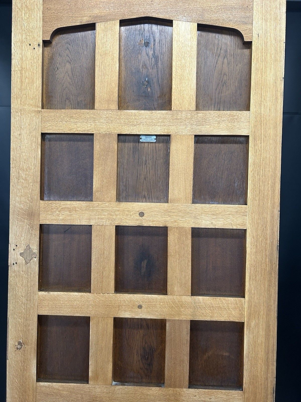 photo furniture Solid Oak Front Door Old Antique Period Reclaimed Glass Cast Iron Refurbished