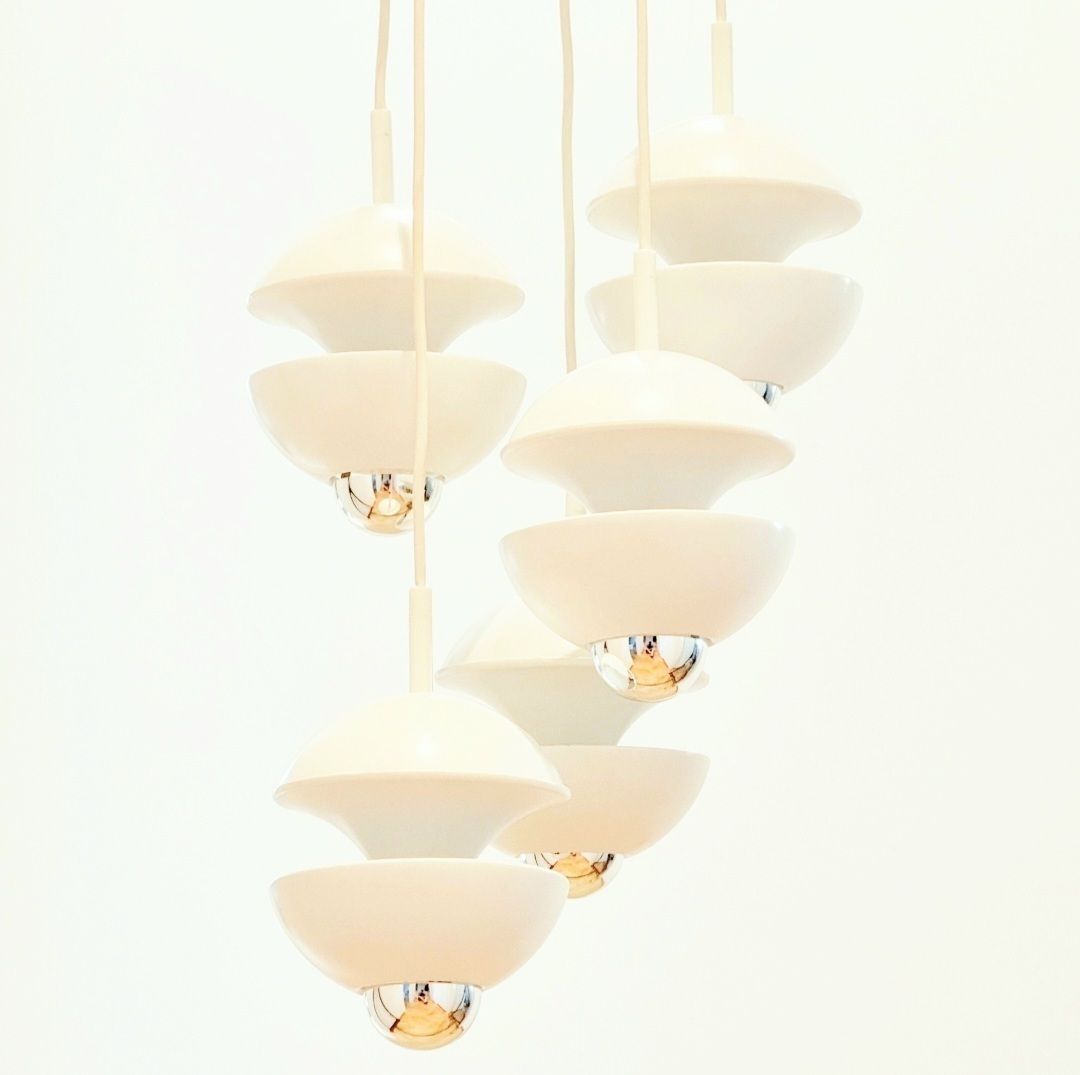 Labelled Space Age Cascading Lamp By Klaus Hempel For Kaiser Leuchten, Germany, 1970s photo furniture