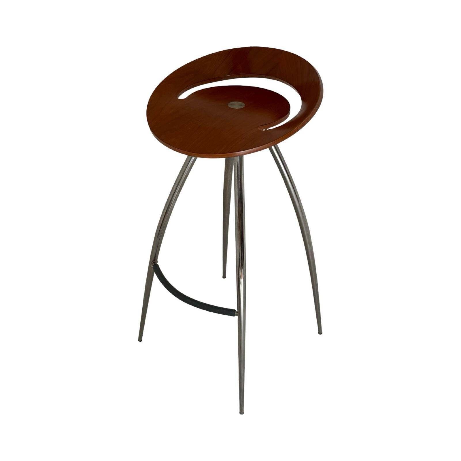 Sigurdur Thorsteinsson   Design Group Italia   Magis   Barstool Model 'Lyra'   Walnut Seat (Weird!)