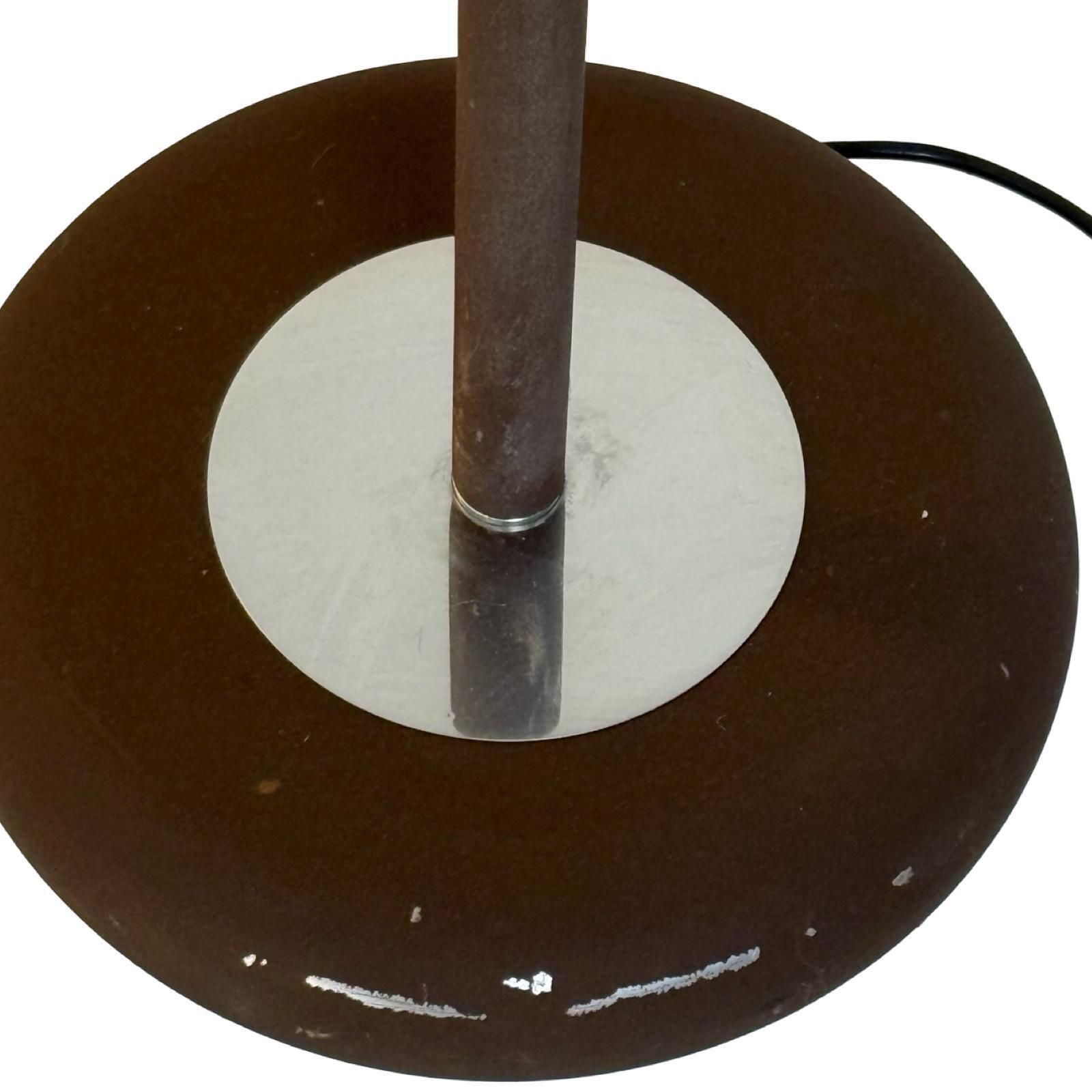 photo for sale Dijkstra   Rare Model   Space Age Design / Mcm Floor Lamp With Two Arcs   Smoked Acrylic