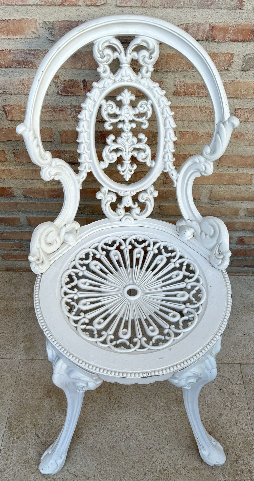 Set Of Wrought Iron Table And Chairs Garden Or Patio Furniture photo vinterior