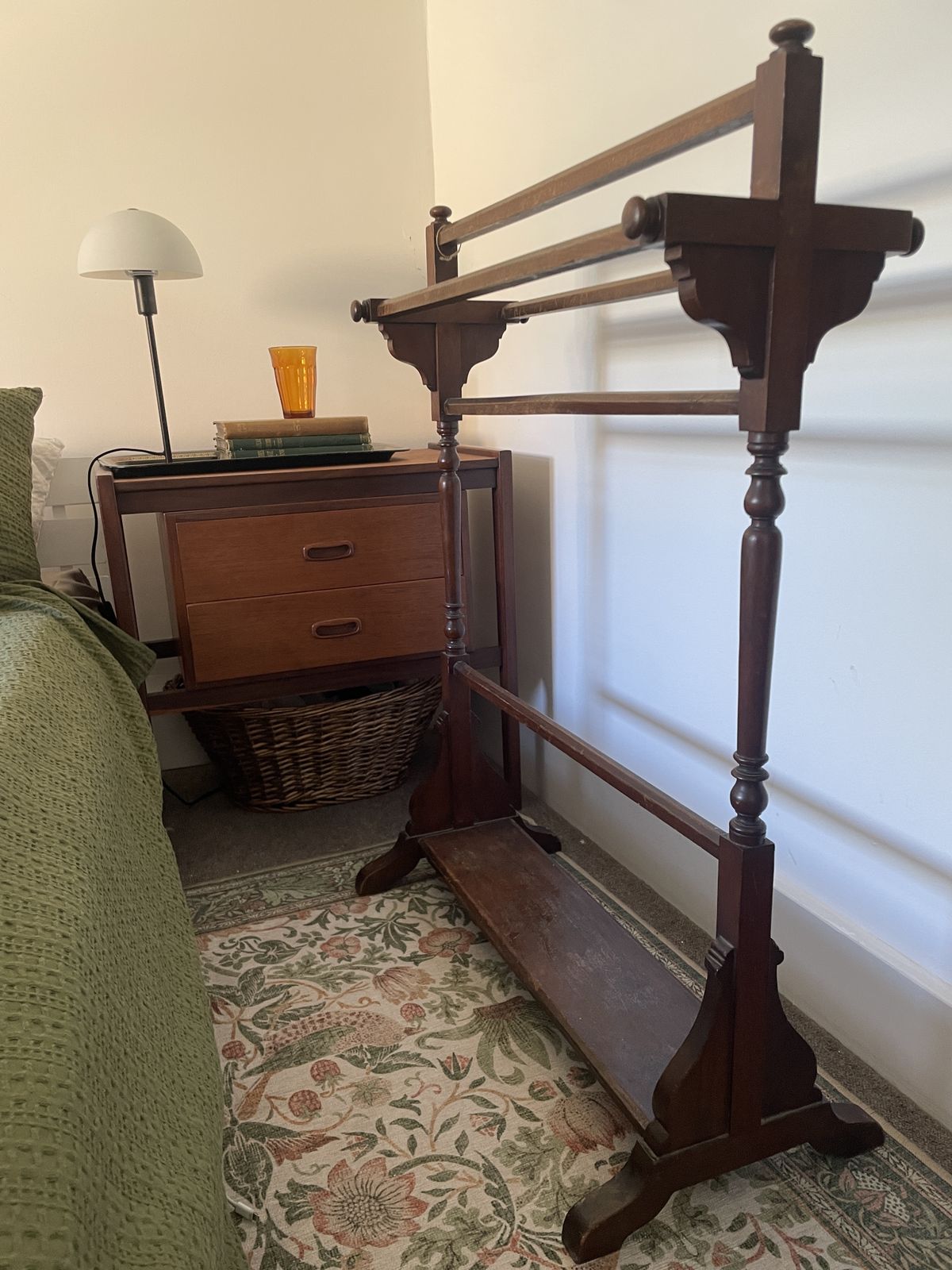 Antique Wooden Towel Rail / Clothes Horse photo furniture
