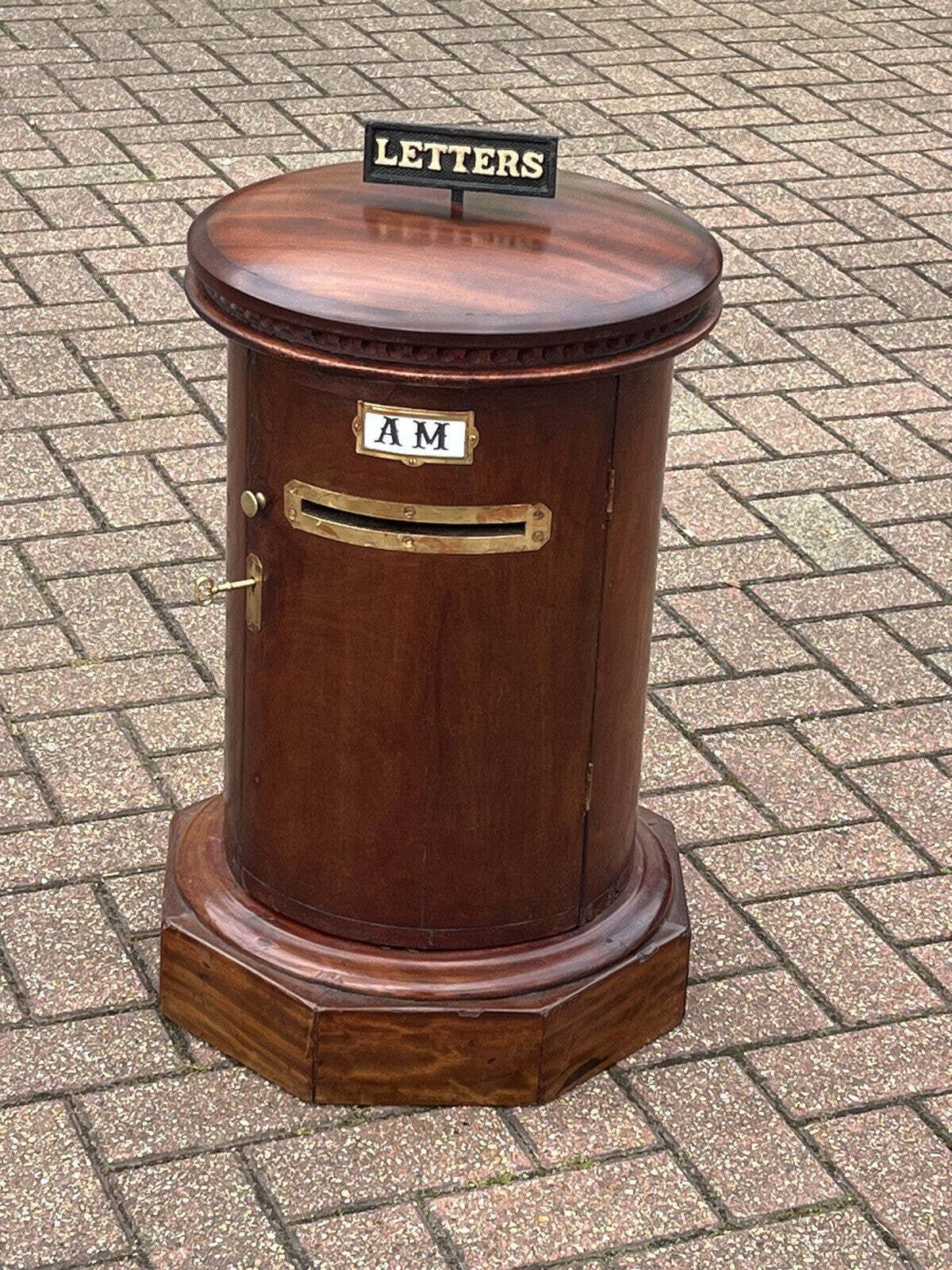 Antique Country House Letter/ Pillar Box, Large In Size photo Home Decor