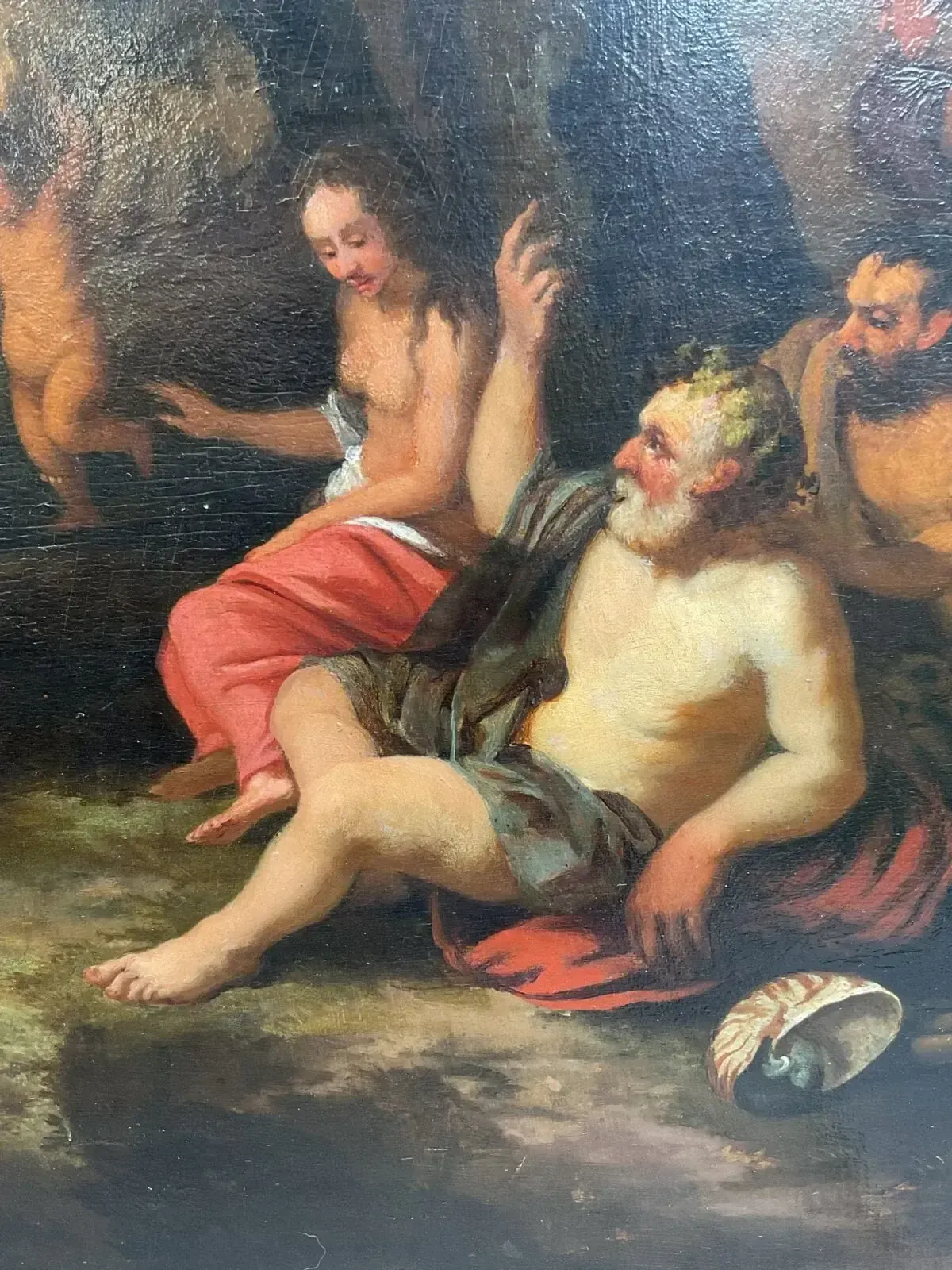 Gerard I Hoet, Bacchanal – Oil On Panel, 17th Century photo buy