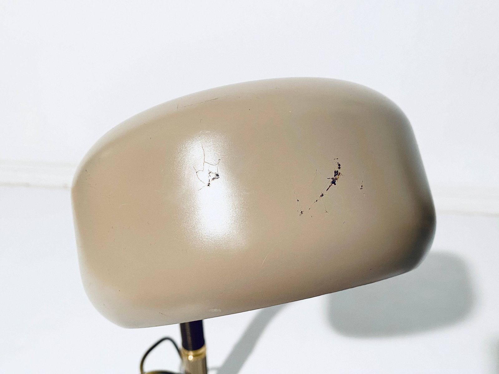 Vintage 1980s Industrial Light Brown Table Desk Lamp / Vintage Office Decor / Brown Gold photo buy