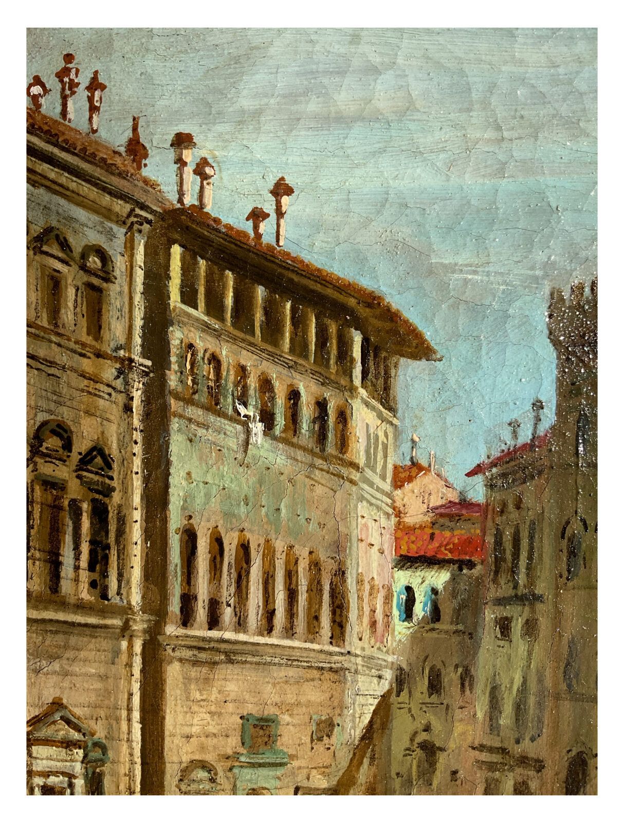 Giuseppe Zocchi (Circle Of), View Of Piazza Santa Trinita In Florence – 18th Century photo vinterior