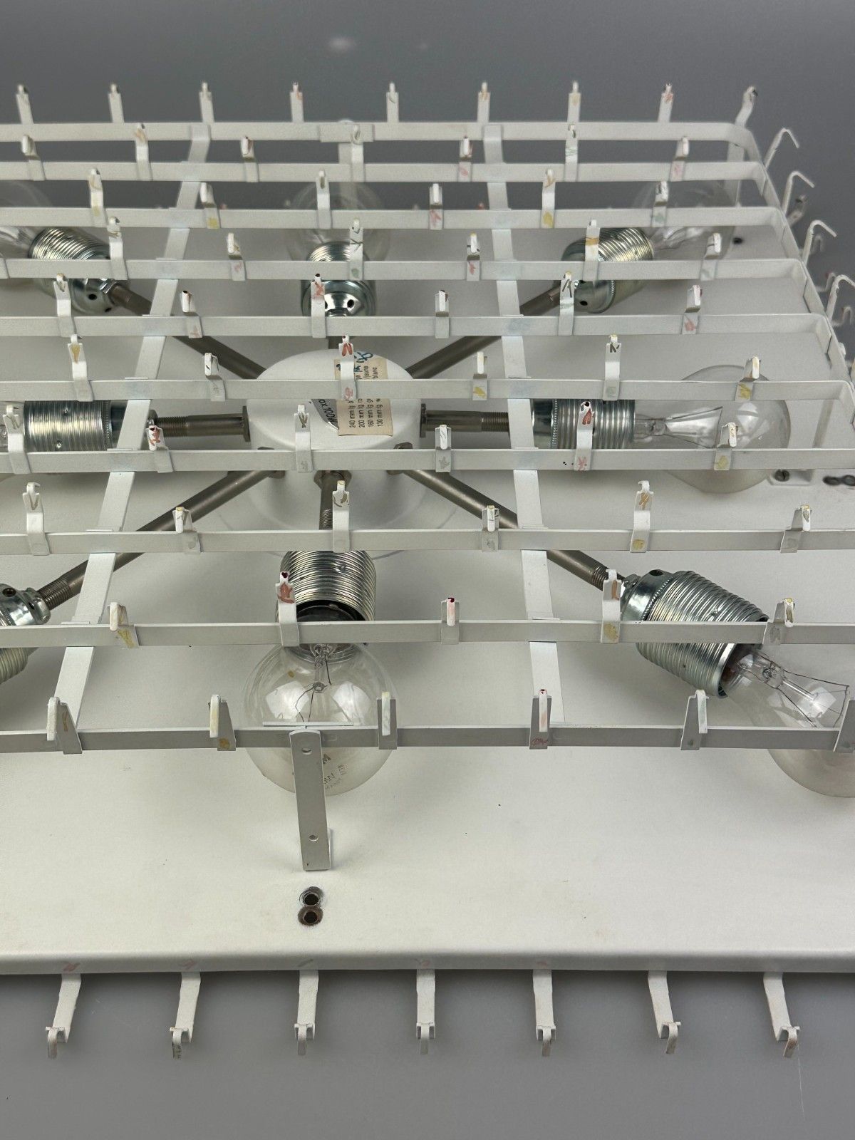 60s 70s Chandelier Ceiling Light By Doria Leuchten Germany Ice Glass photo buy