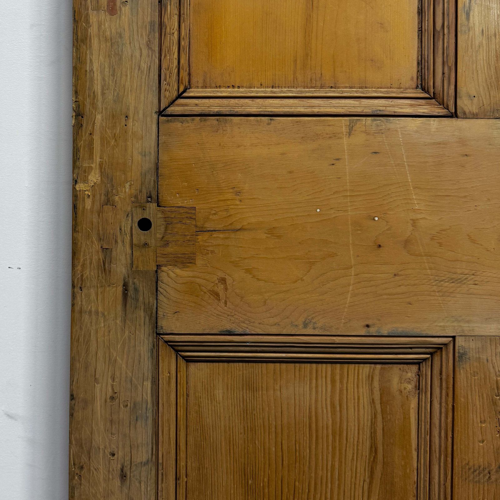 Antique Victorian 5 Panel Door   219cm X 95cm photo 375.0
