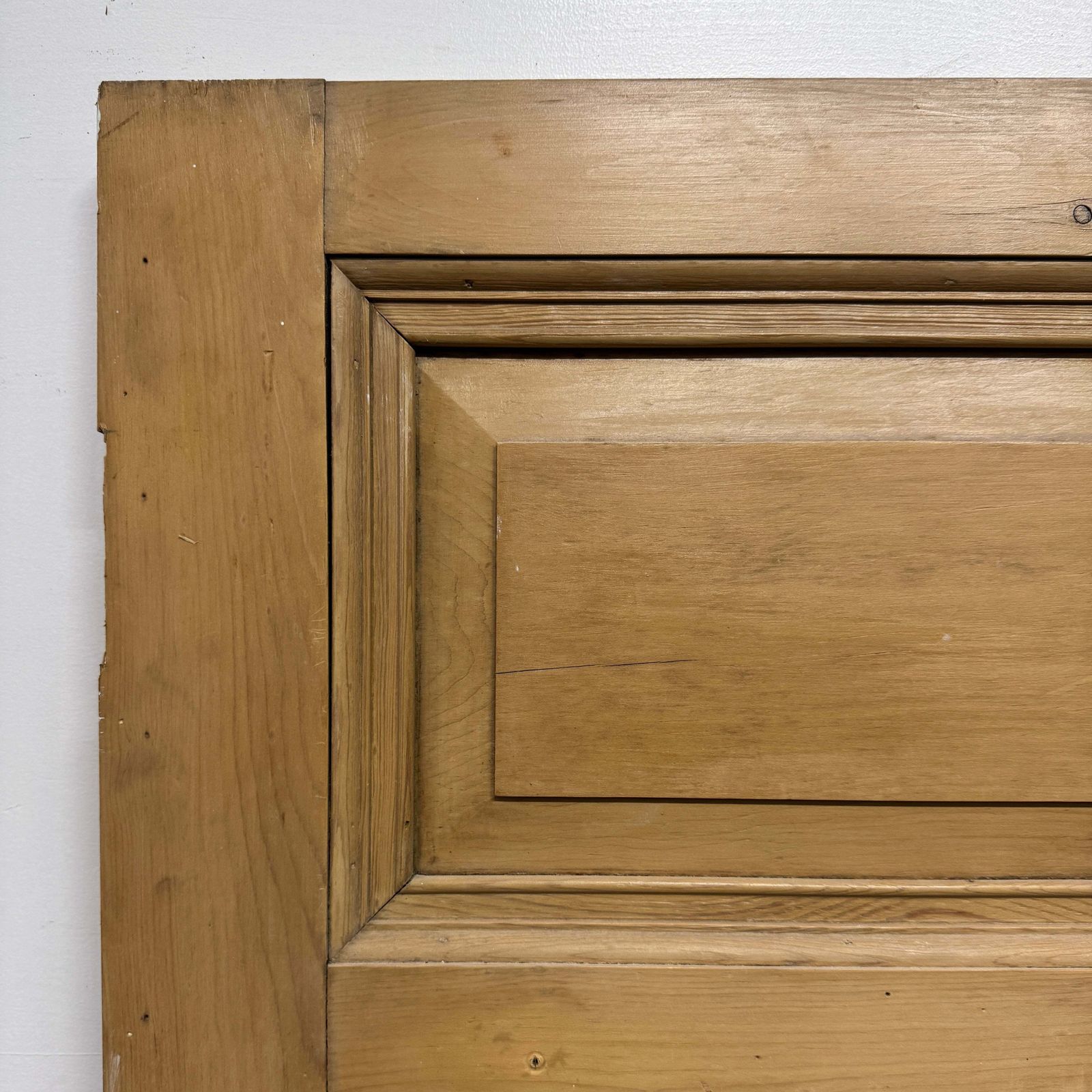 Antique Victorian 5 Panel Door   206cm X 96.5cm photo for sale