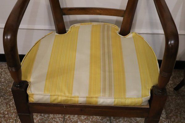 Antique Walnut And Vienna Sraw Armchairs, Set Of 2 photo Furniture