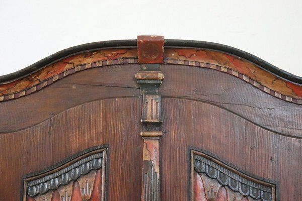 6023.0 Antique Tyrolen Wardrobe In Pine, 1800s photo